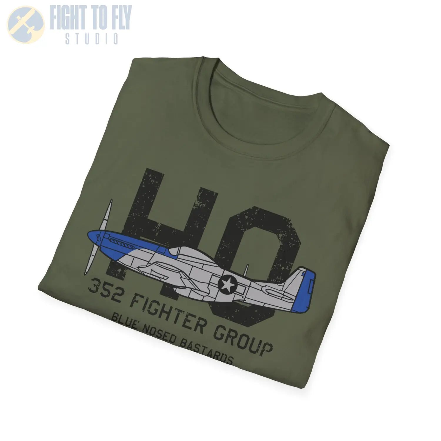 352nd Fighter Group “Blue-Nosed Bastards of Bodney” WWII T-Shirt - Pilot gifts - warbird t-shirt