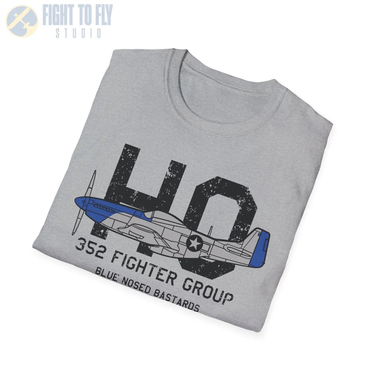 352nd Fighter Group “Blue-Nosed Bastards of Bodney” WWII T-Shirt - Pilot gifts - warbird t-shirt