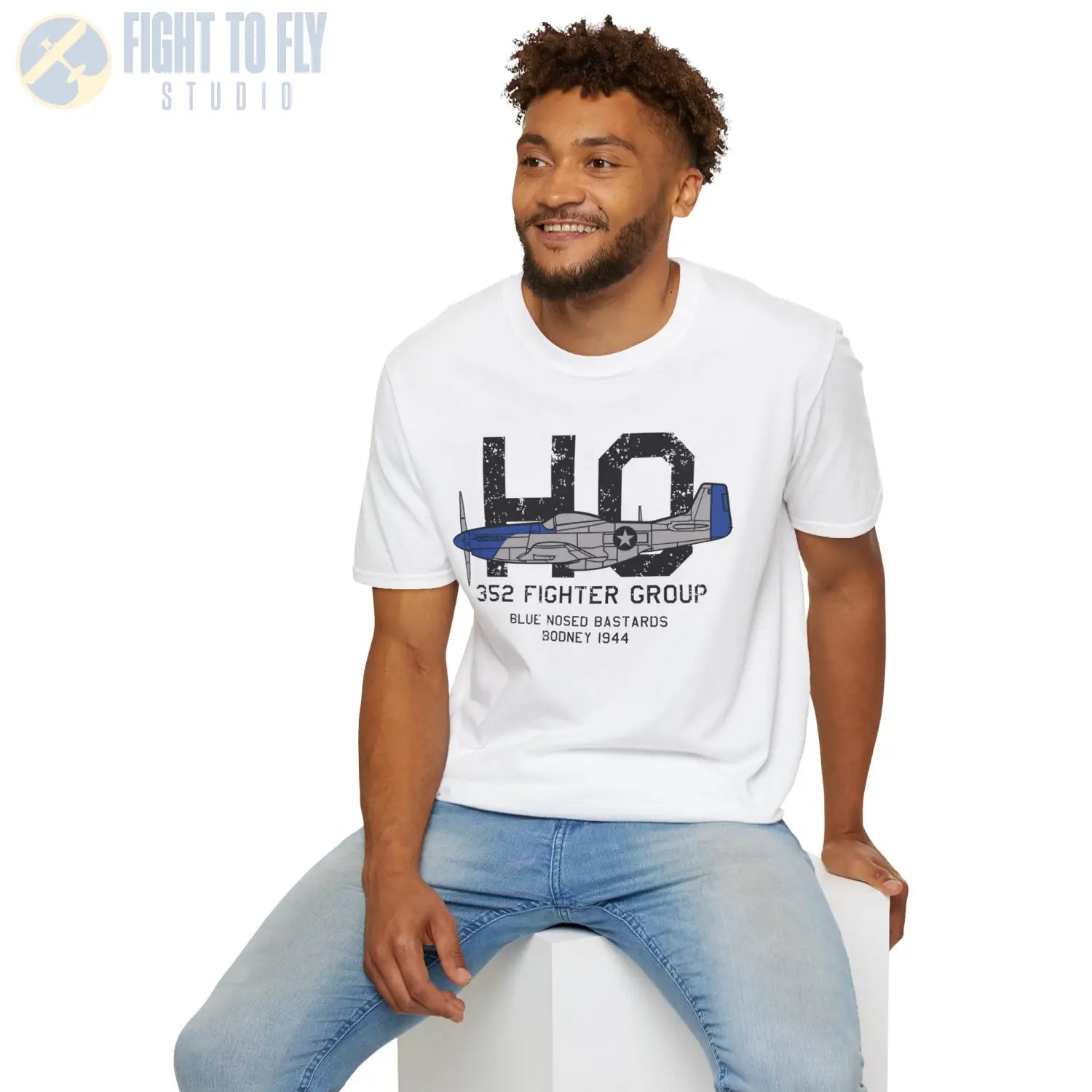 352nd Fighter Group “Blue-Nosed Bastards of Bodney” WWII T-Shirt - Pilot gifts - warbird t-shirt