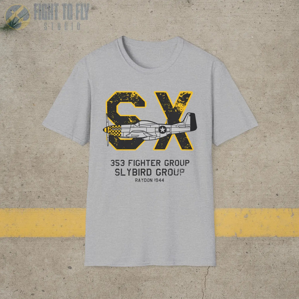 353rd Fighter Group “Slybird Group” WWII T-Shirt - Pilot gifts - warbird t-shirt