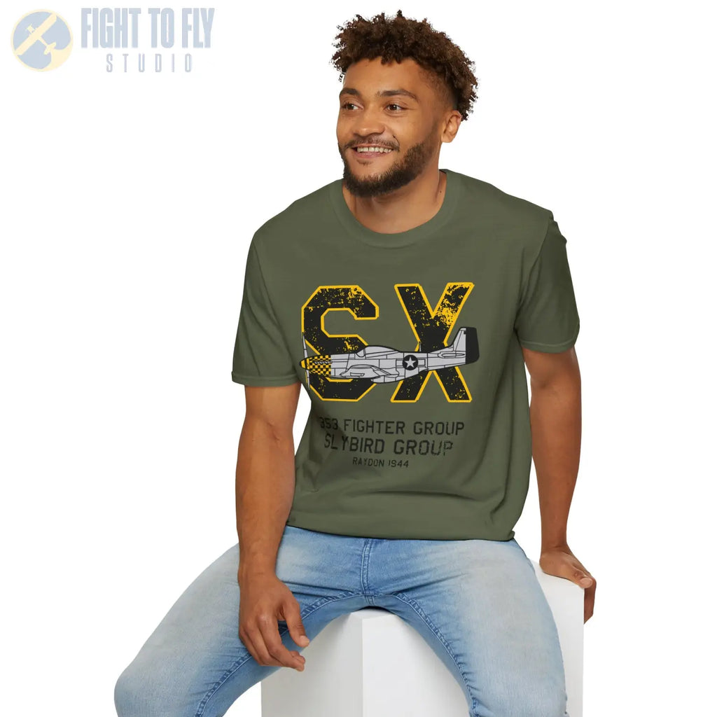 353rd Fighter Group “Slybird Group” WWII T-Shirt - Pilot gifts - warbird t-shirt