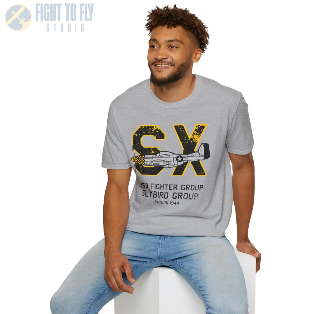353rd Fighter Group “Slybird Group” WWII T-Shirt - Pilot gifts - warbird t-shirt