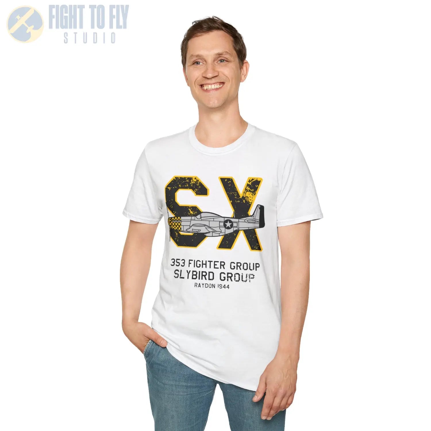 353rd Fighter Group “Slybird Group” WWII T-Shirt - Pilot gifts - warbird t-shirt