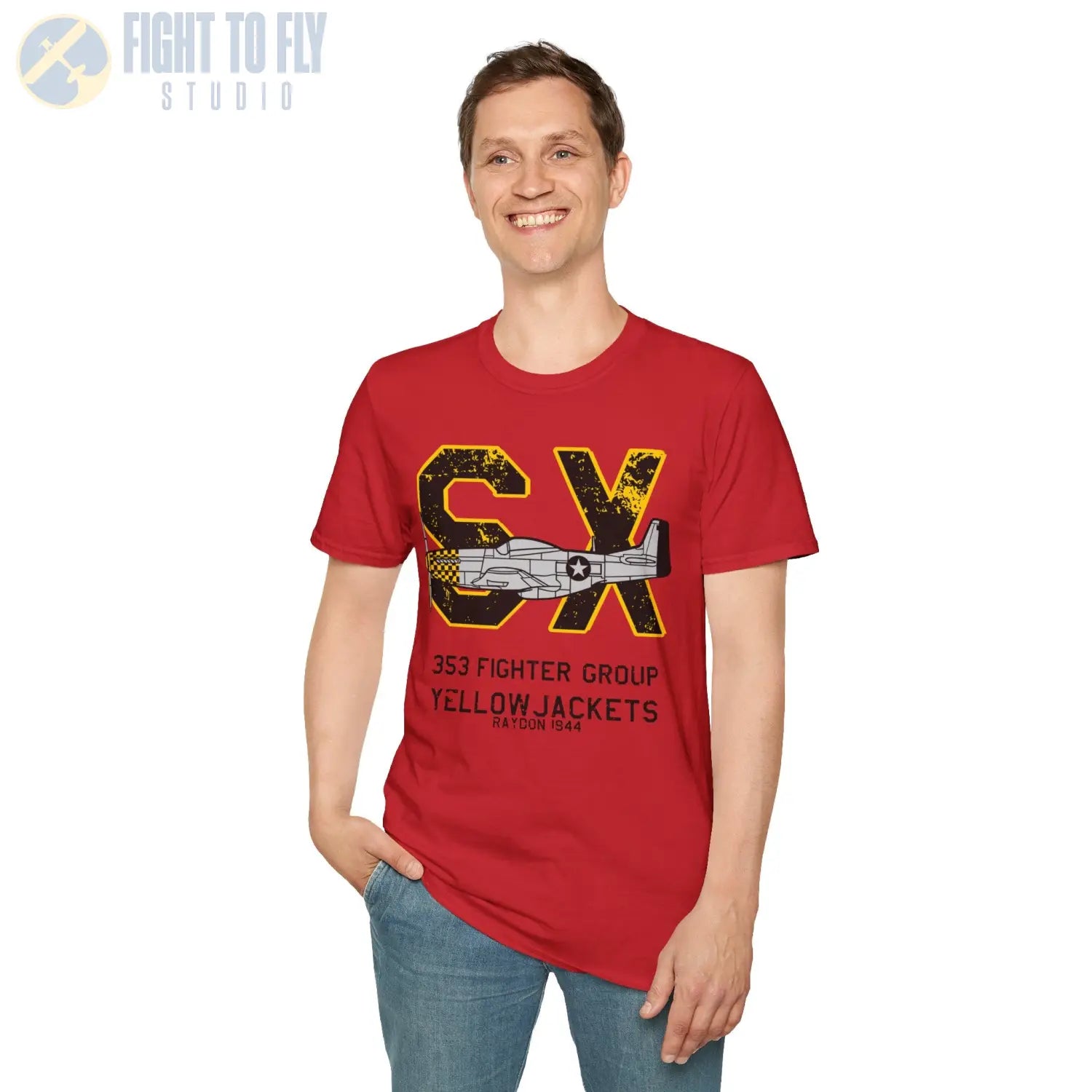 353rd Fighter Group “Yellowjackets” WWII T-Shirt - Pilot gifts - warbird t-shirt