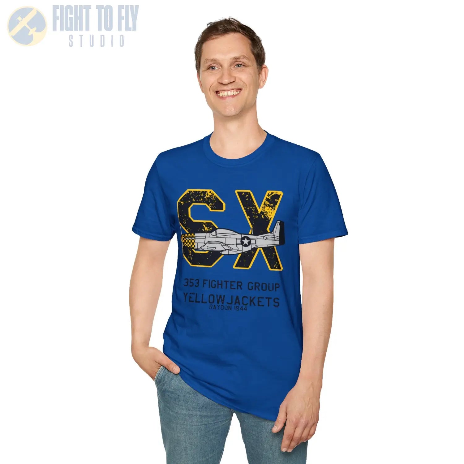 353rd Fighter Group “Yellowjackets” WWII T-Shirt - Pilot gifts - warbird t-shirt