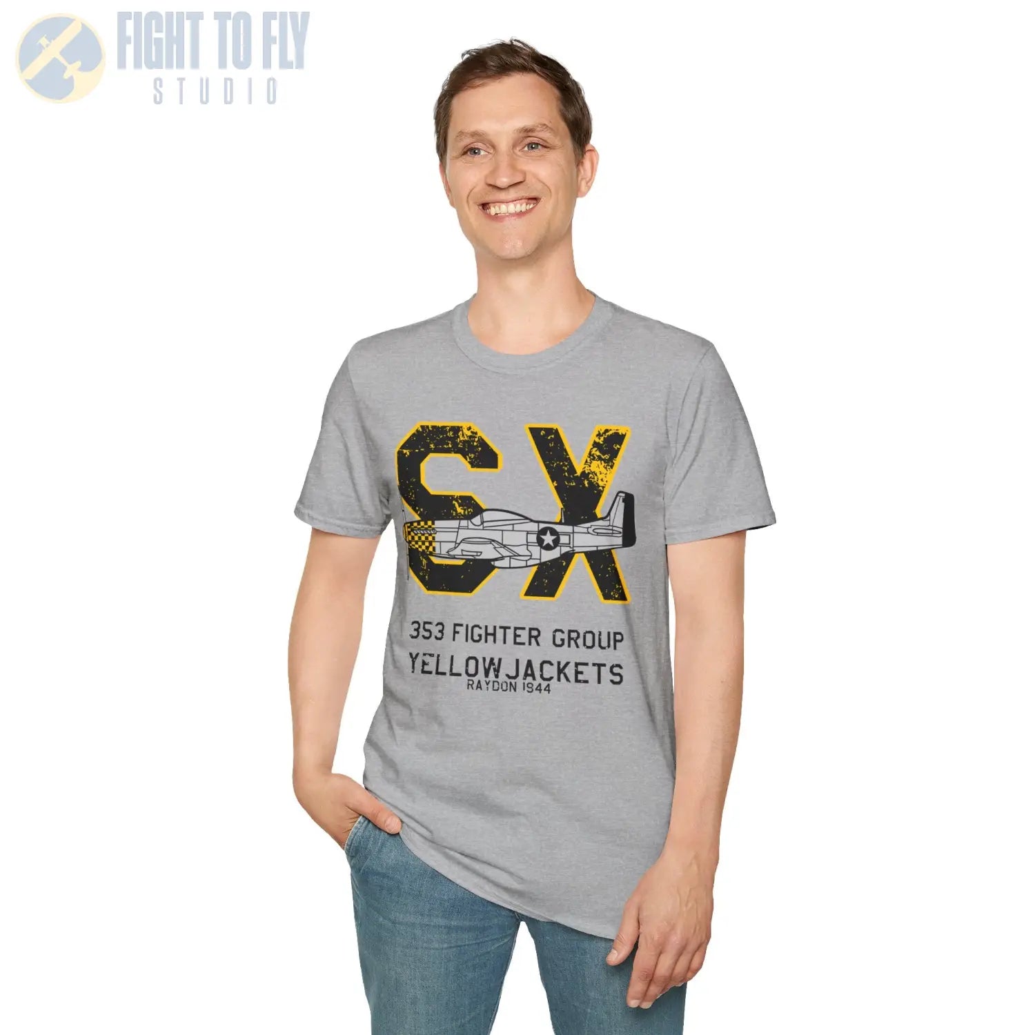 353rd Fighter Group “Yellowjackets” WWII T-Shirt - Pilot gifts - warbird t-shirt