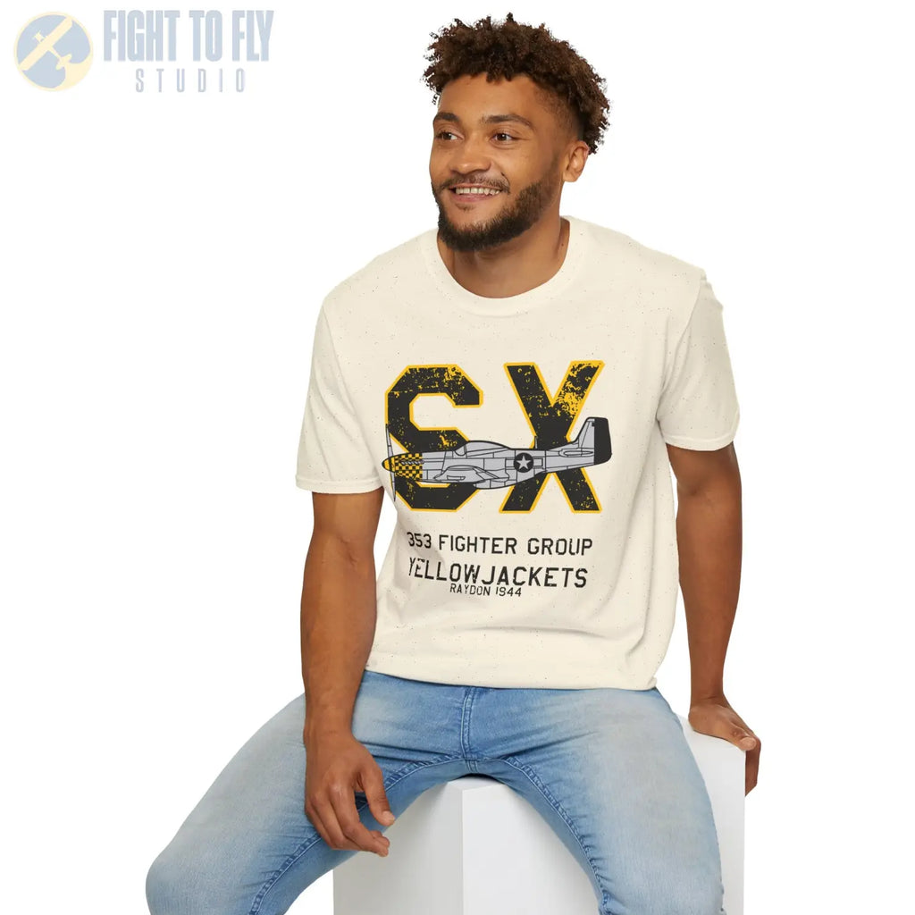 353rd Fighter Group “Yellowjackets” WWII T-Shirt - Pilot gifts - warbird t-shirt