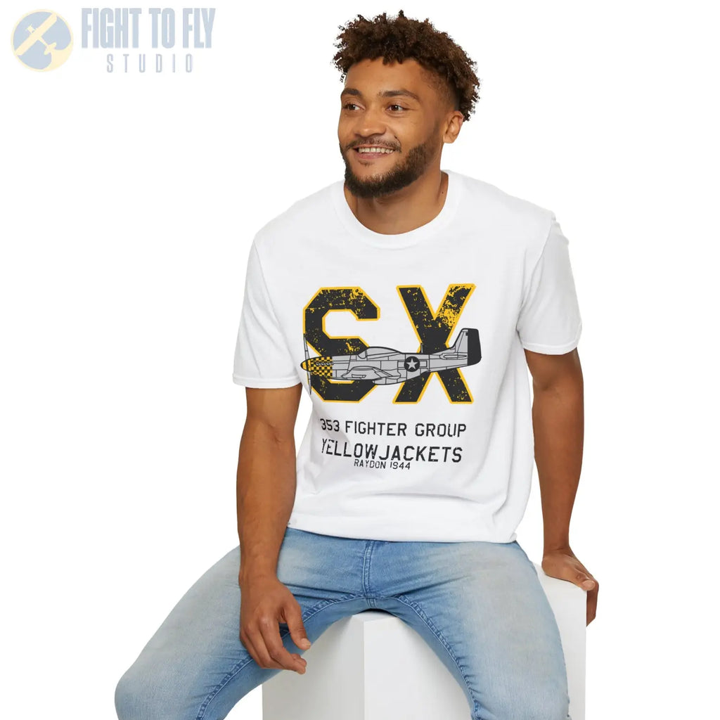 353rd Fighter Group “Yellowjackets” WWII T-Shirt - Pilot gifts - warbird t-shirt
