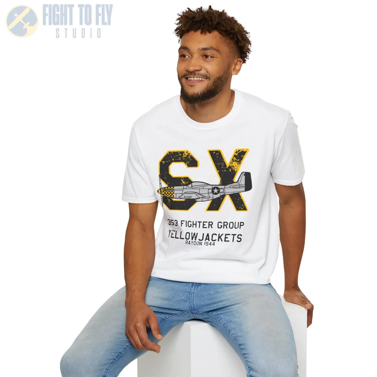 353rd Fighter Group “Yellowjackets” WWII T-Shirt - Pilot gifts - warbird t-shirt