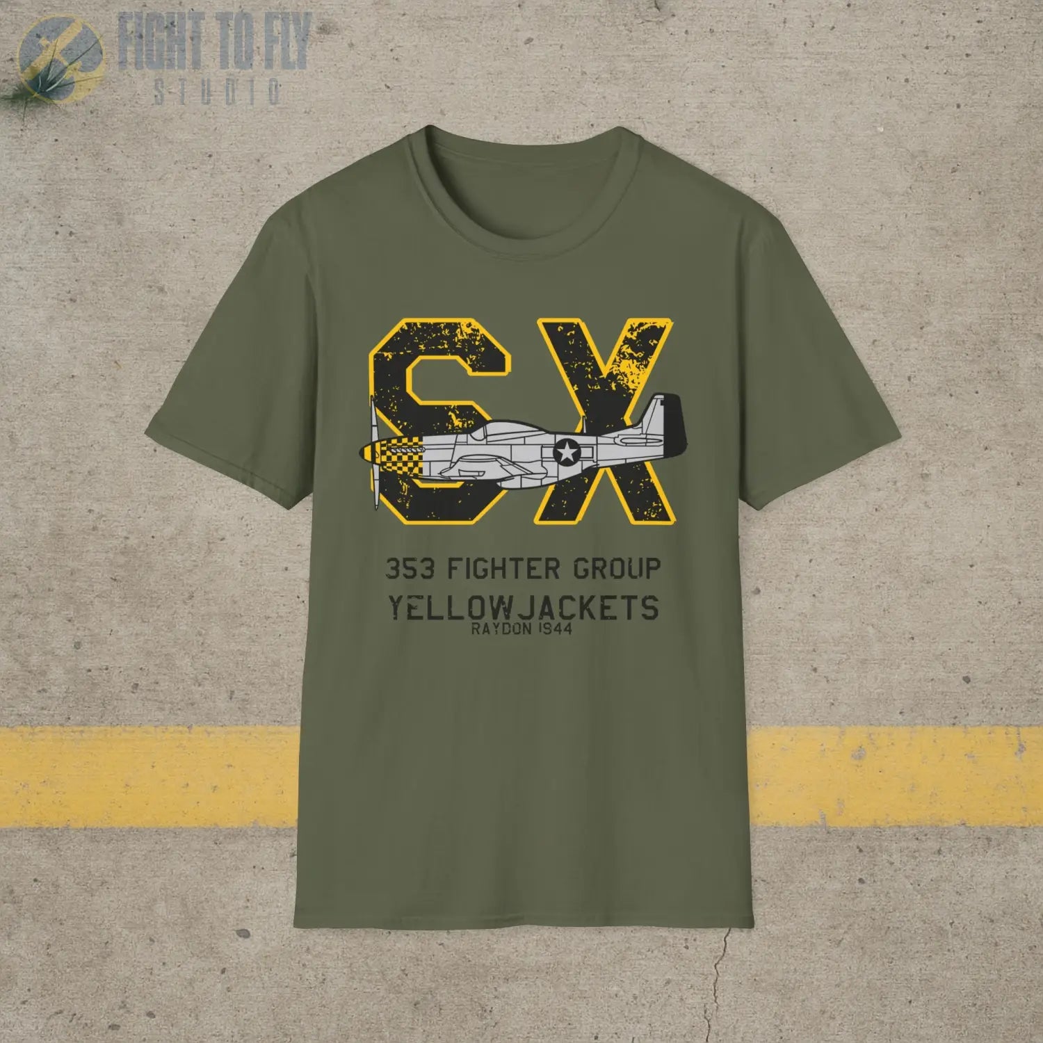 353rd Fighter Group “Yellowjackets” WWII T-Shirt - Pilot gifts - warbird t-shirt