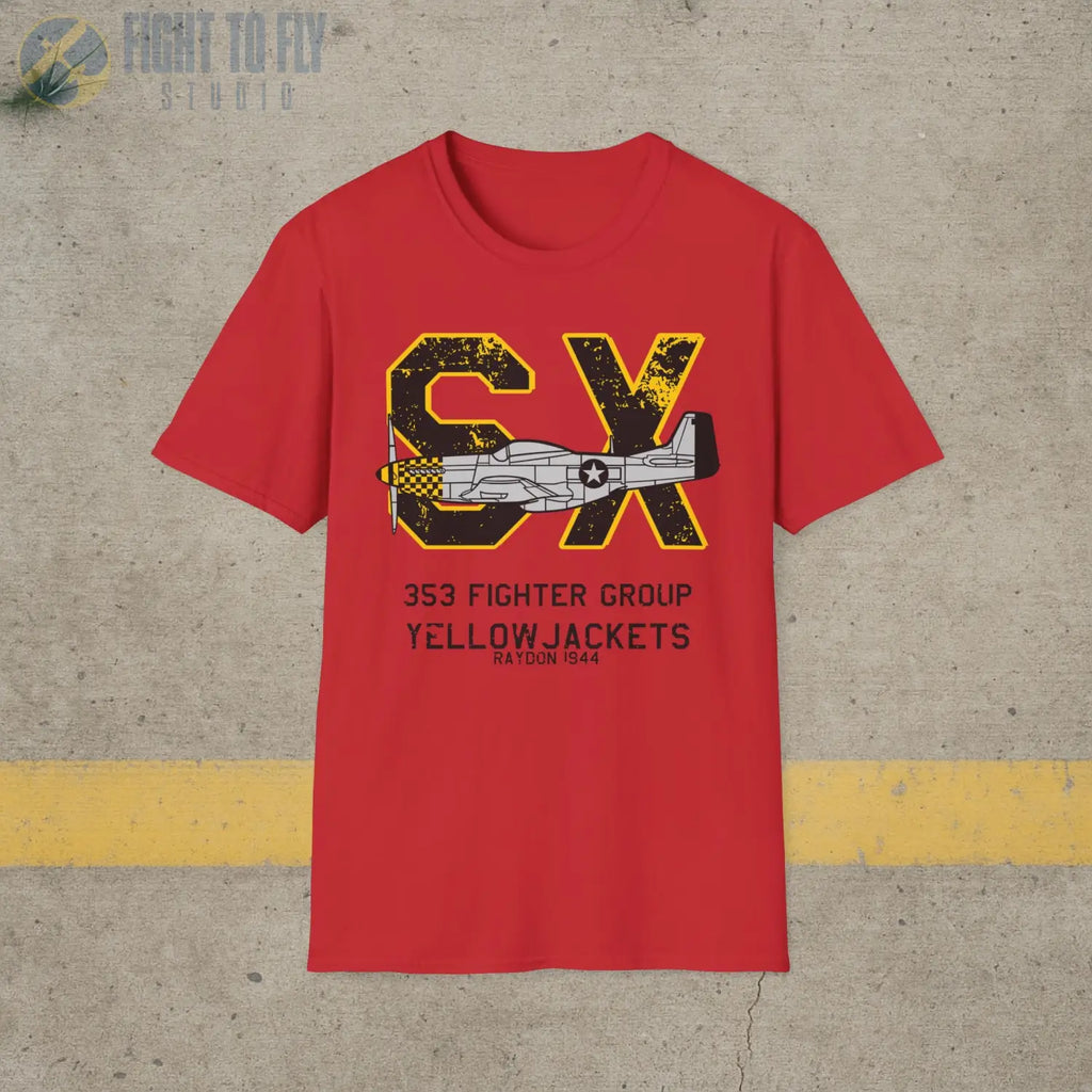 353rd Fighter Group “Yellowjackets” WWII T-Shirt - Pilot gifts - warbird t-shirt
