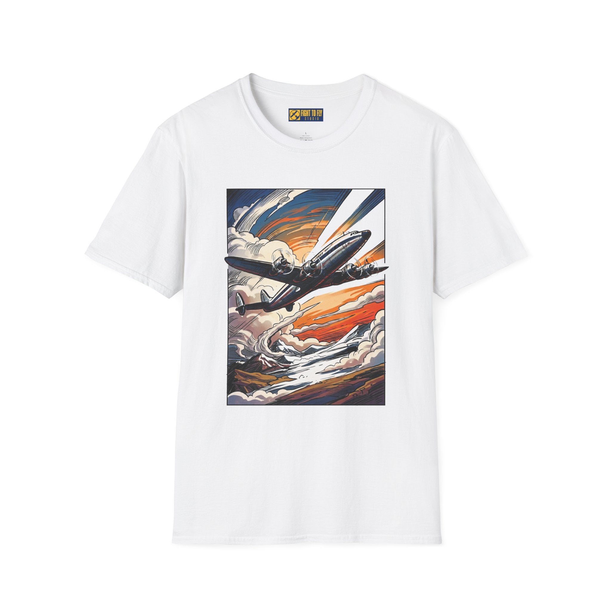 Constellation Vintage Airliner Art T-Shirt