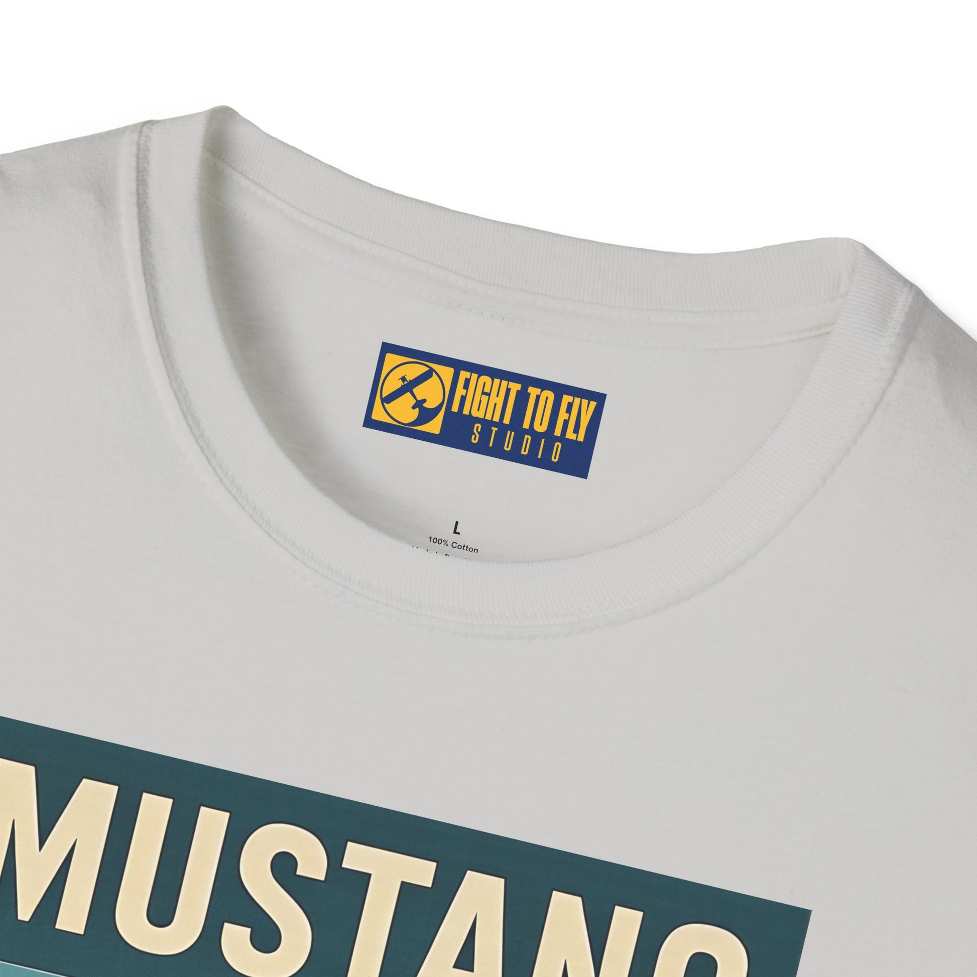 Mustang Premium T-Shirt – Long-Range Escort Fighter Full Graphic WWII Tee - Pilot gifts - warbird t-shirt