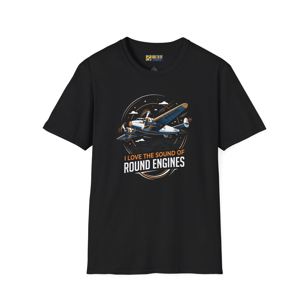 I Love the Sound of Round Engines Twin Engine Tee