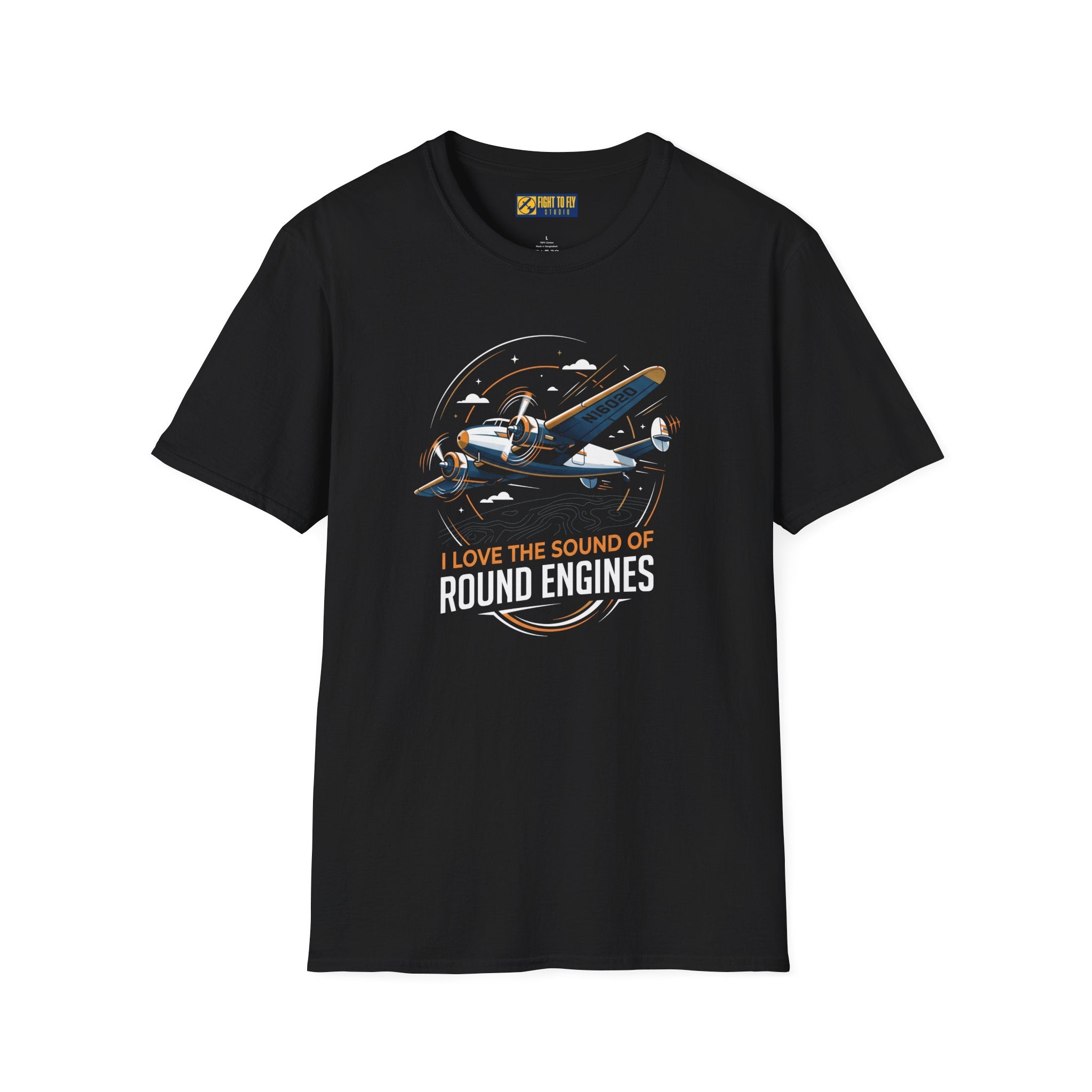 I Love the Sound of Round Engines Twin Engine Tee