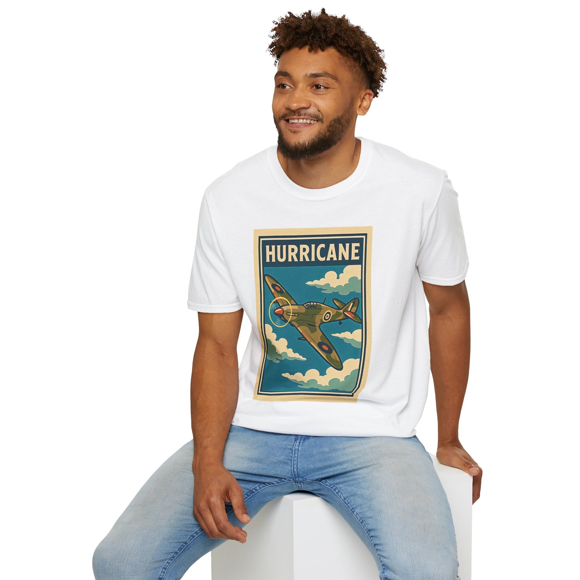 Hurricane Premium T-Shirt – Early War British Fighter Full Graphic Tee - Pilot gifts - WWII warbird t-shirt