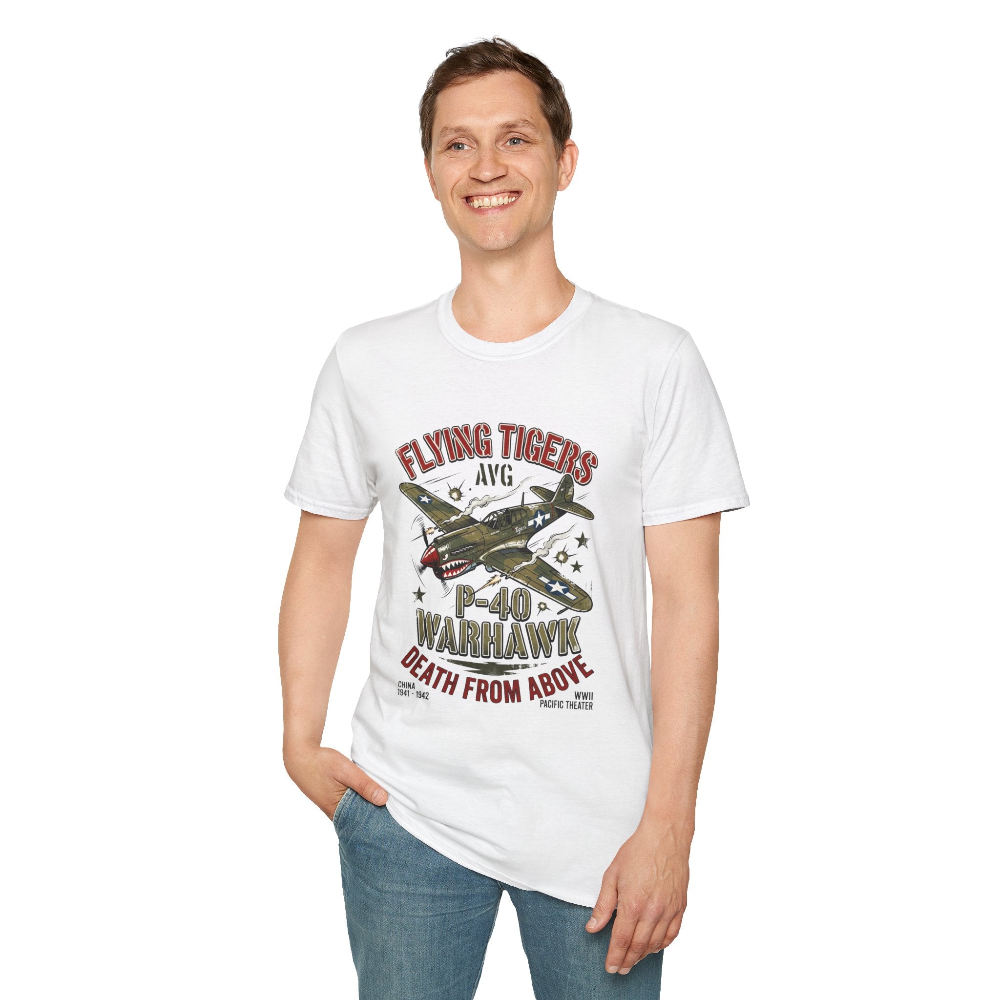 P-40 Warhawk Flying Tigers AVG T-Shirt