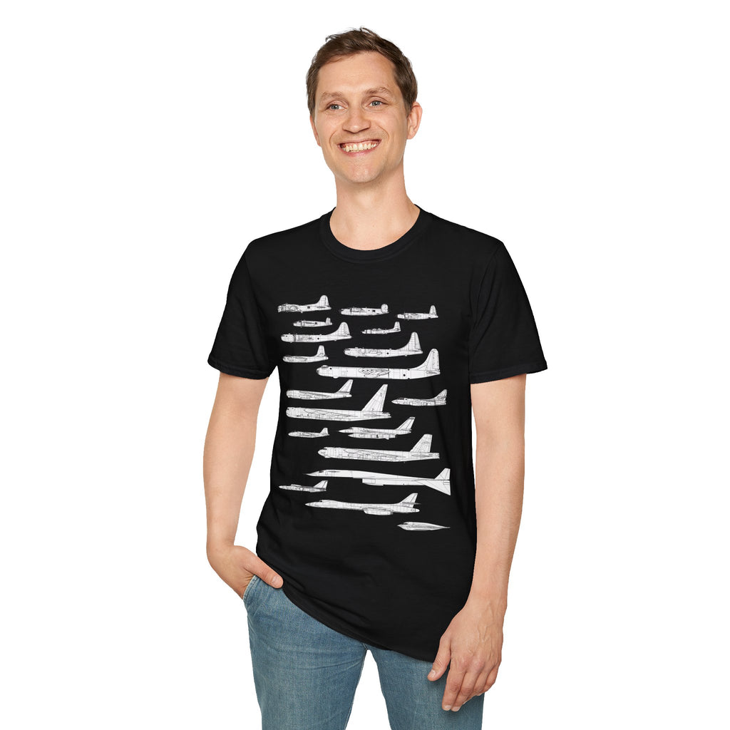 Lineage of USAF Bombers Evolution Tee