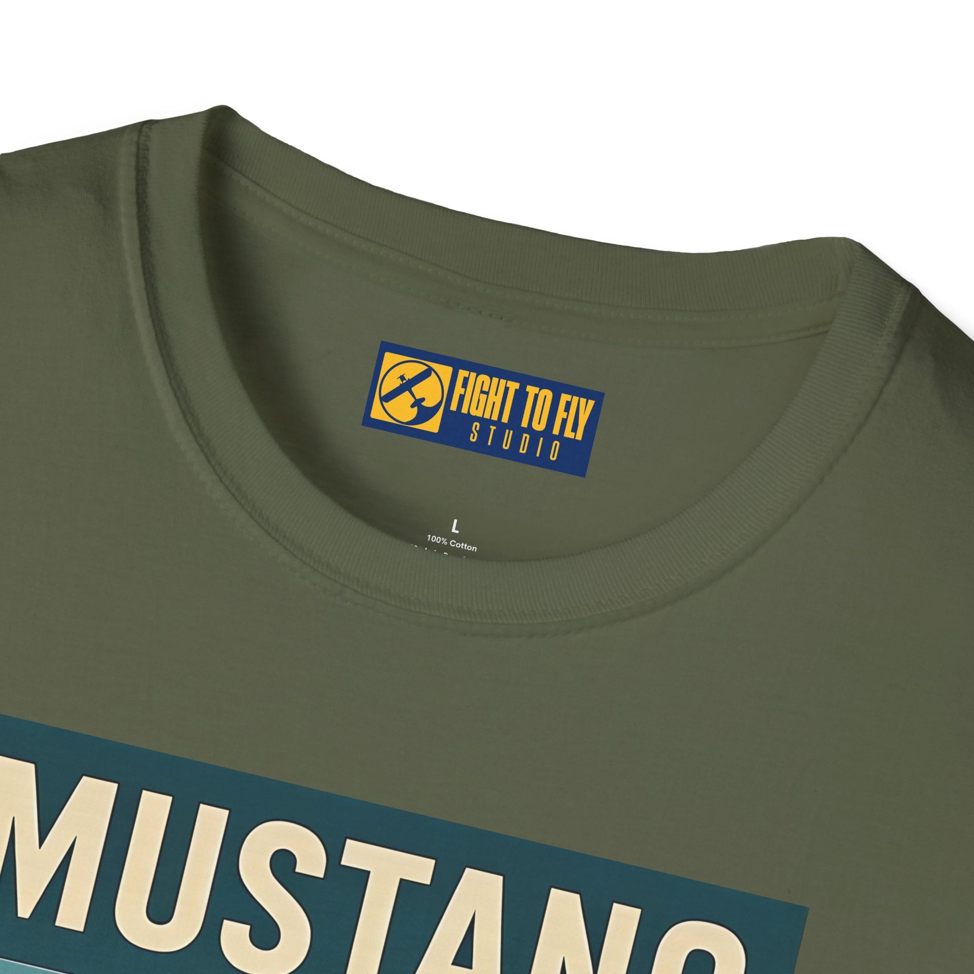 Mustang Premium T-Shirt – Long-Range Escort Fighter Full Graphic WWII Tee - Pilot gifts - warbird t-shirt