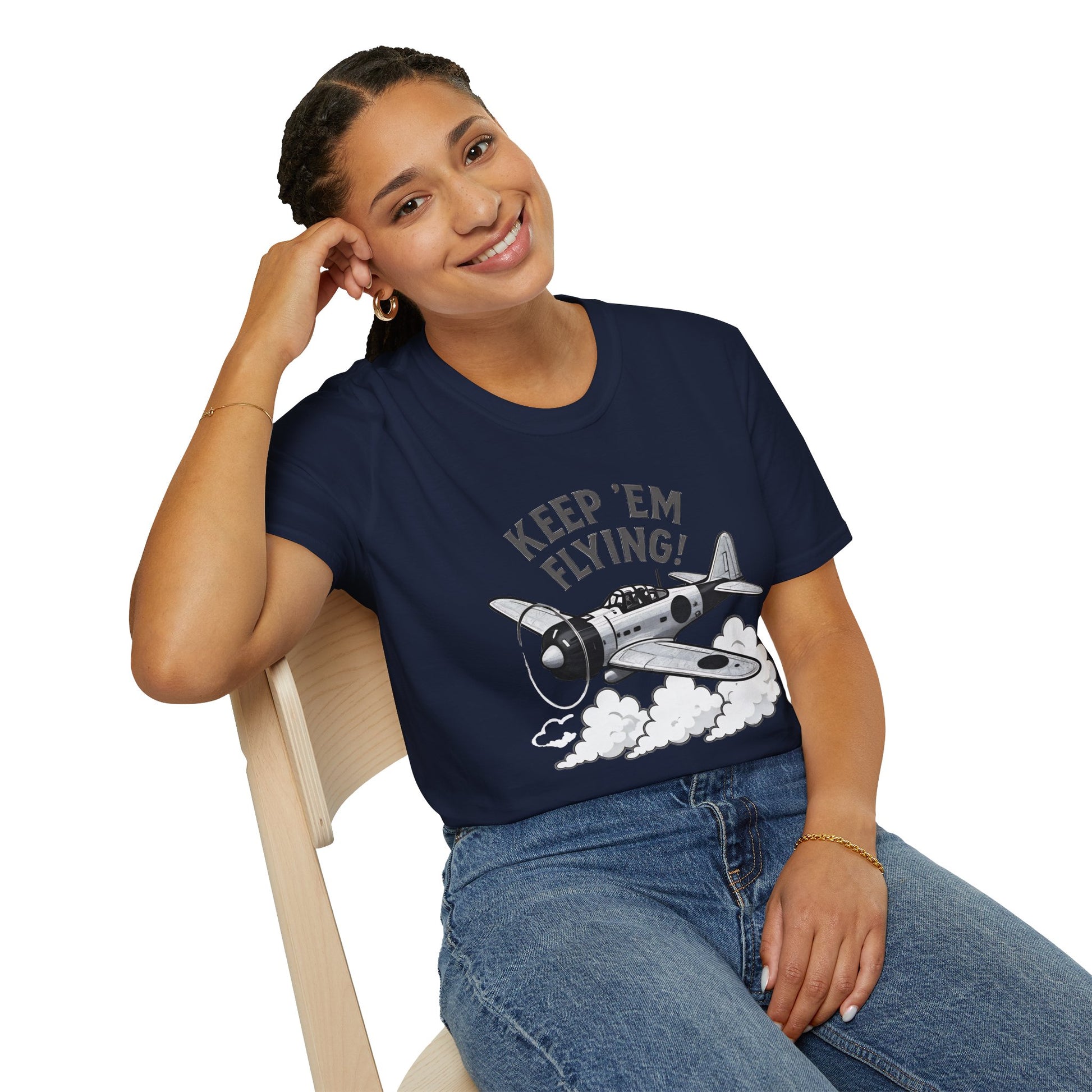 Zero Premium T-Shirt – “Keep ’Em Flying!” WWII Japanese Fighter Graphic Tee - Pilot gifts - warbird t-shirt