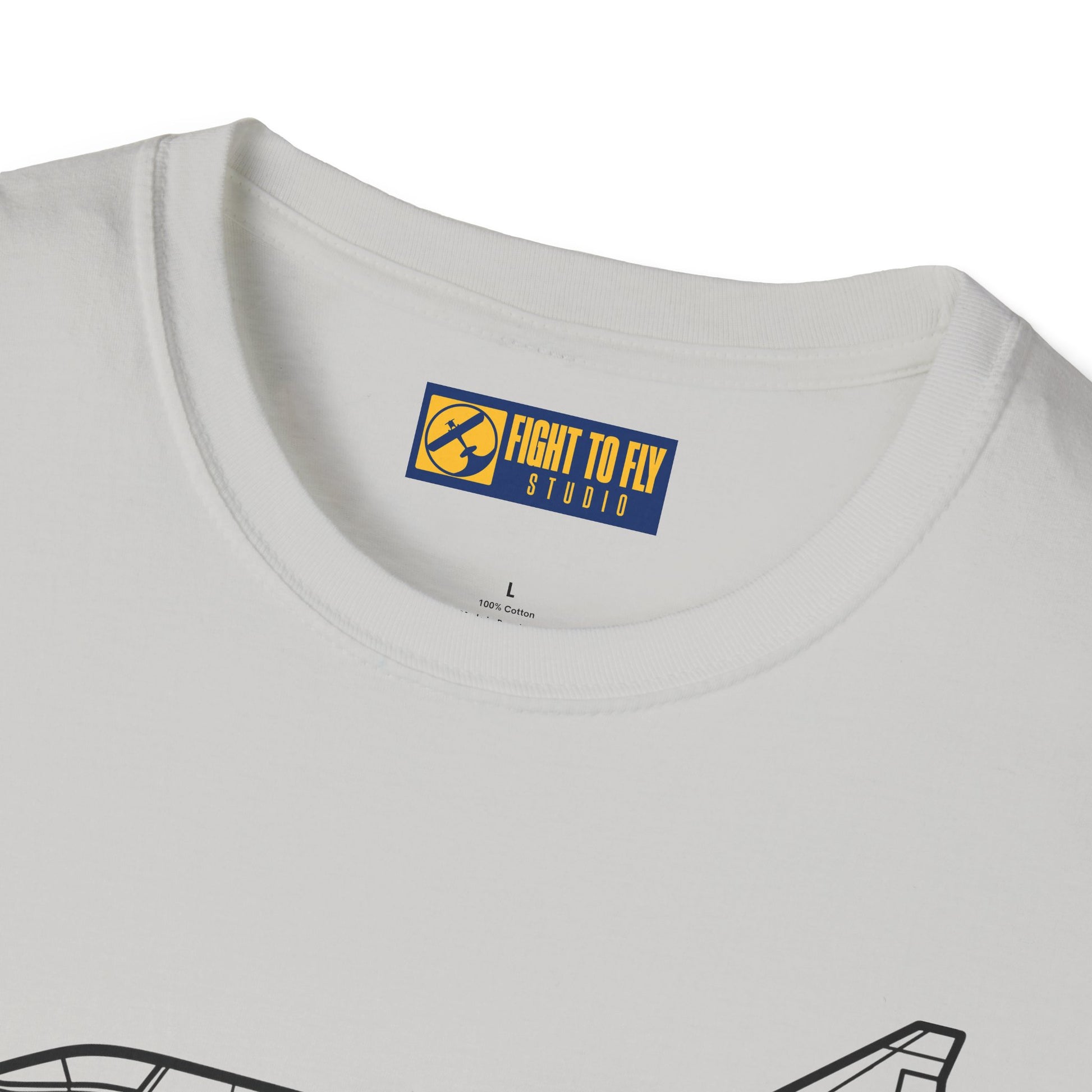 JA37C T-Shirt – JA37C Cold War Fighter Jet Side Profile Aviation Tee