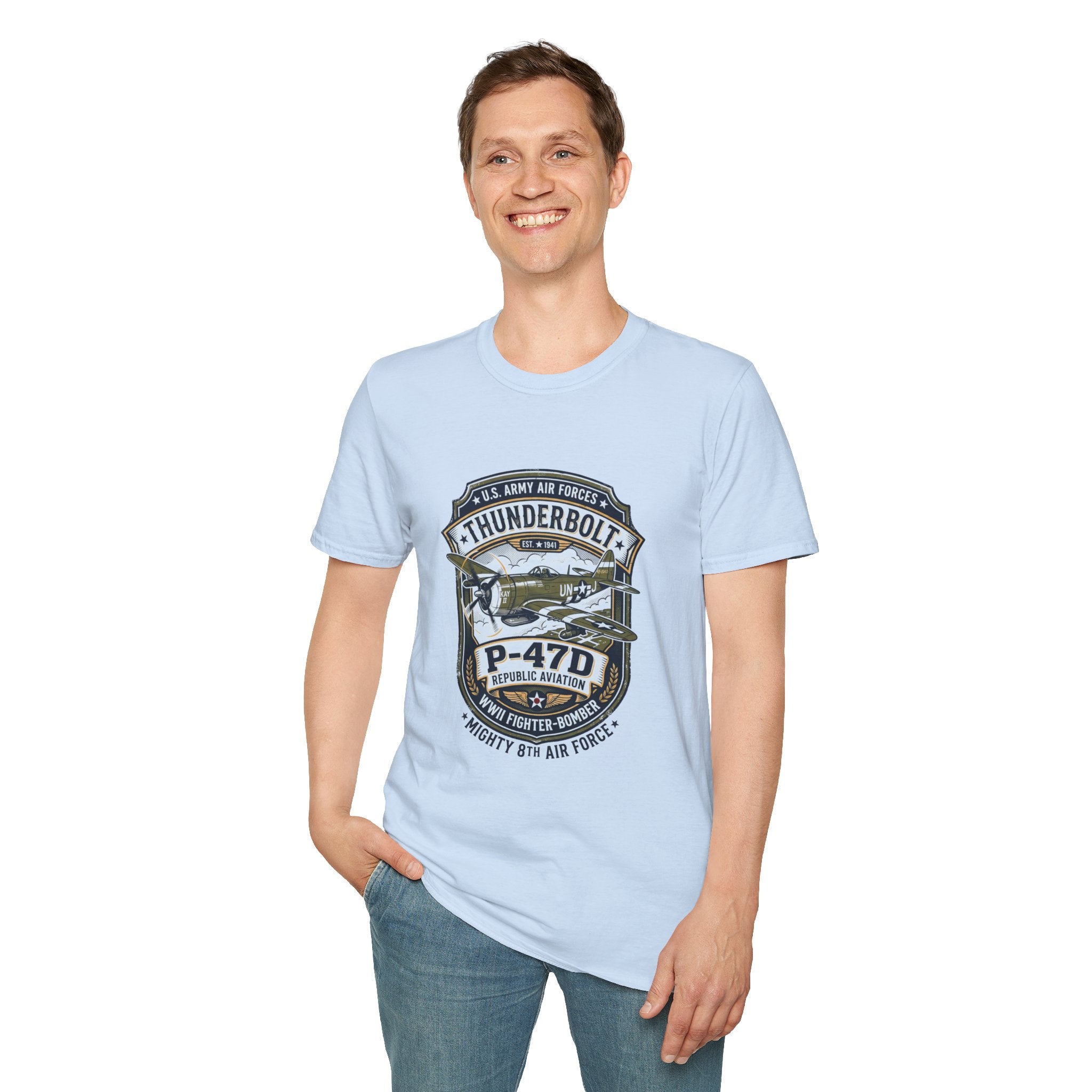 P-47D Thunderbolt Mighty 8th Air Force T-Shirt