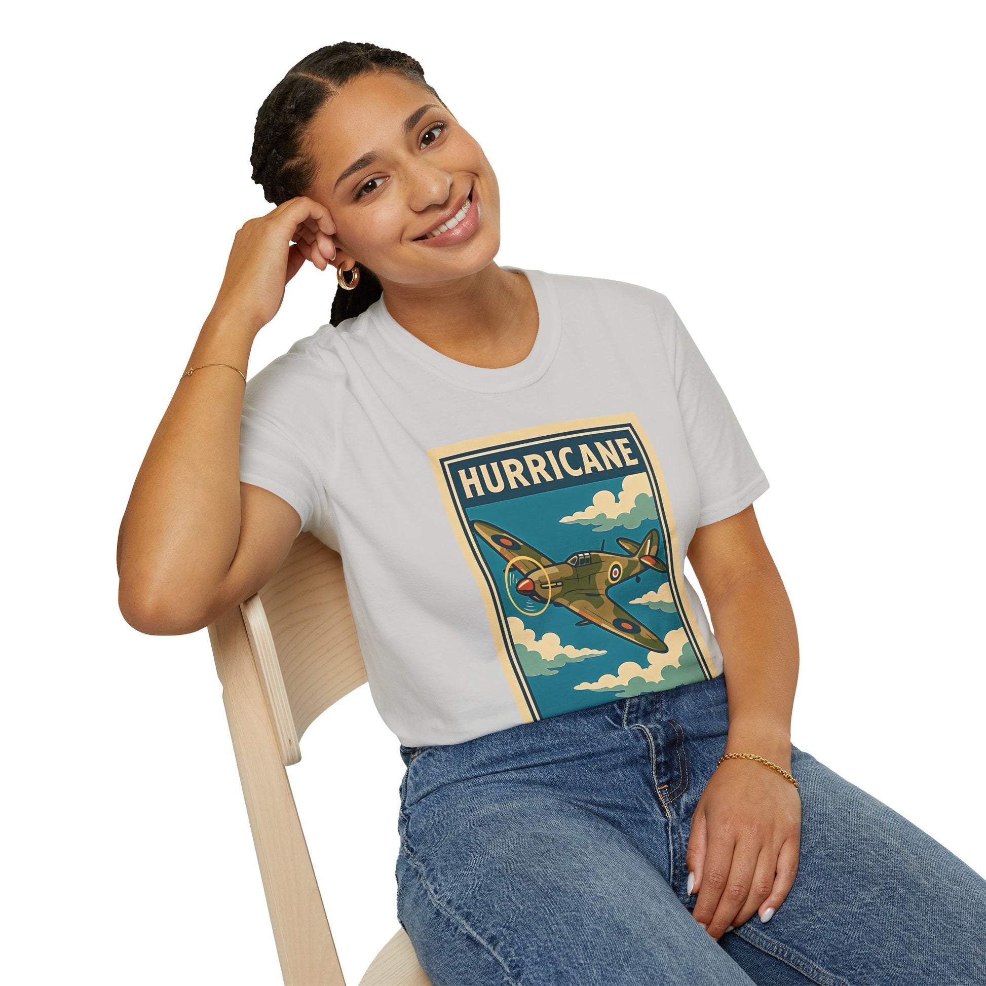 Hurricane Premium T-Shirt – Early War British Fighter Full Graphic Tee - Pilot gifts - WWII warbird t-shirt