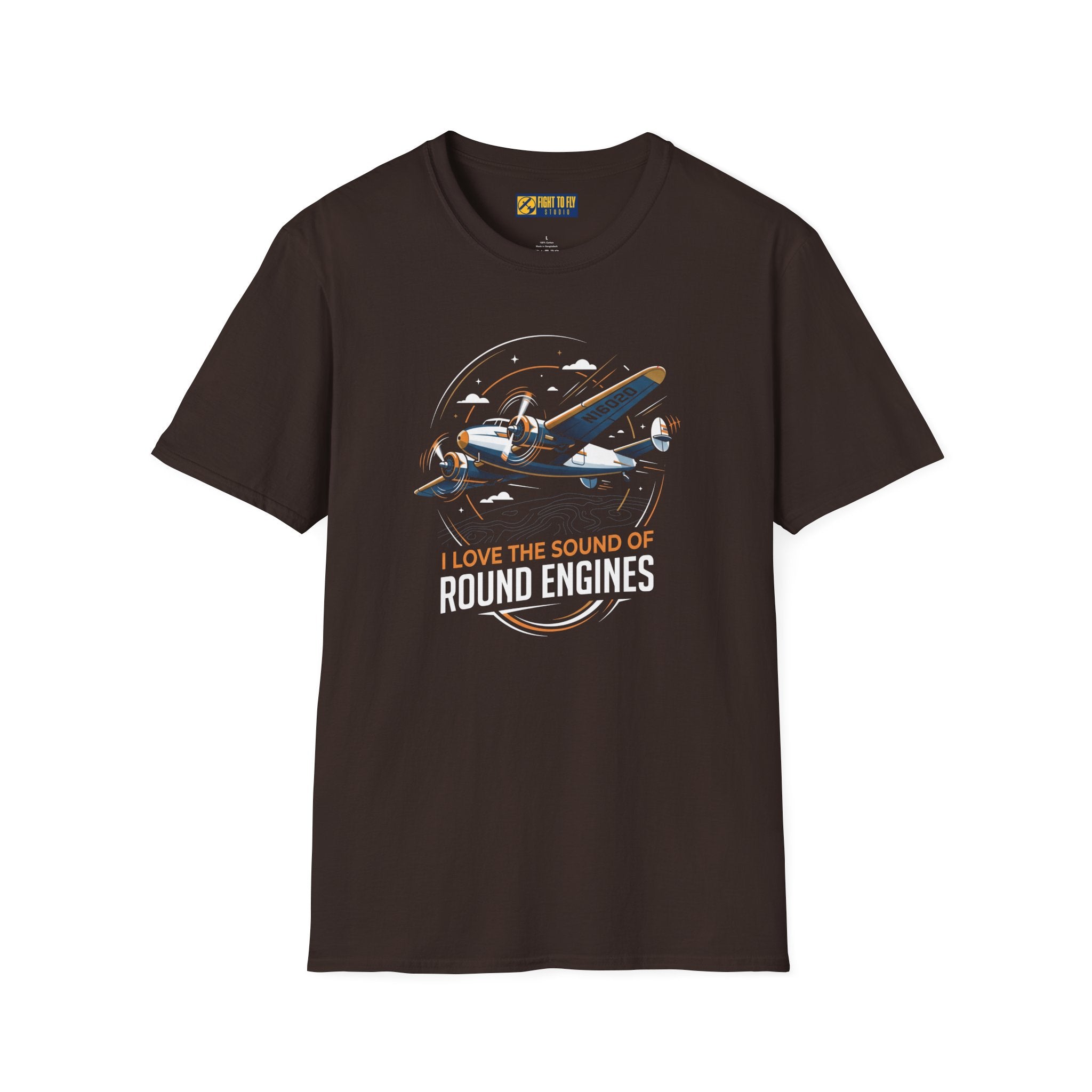 I Love the Sound of Round Engines Twin Engine Tee