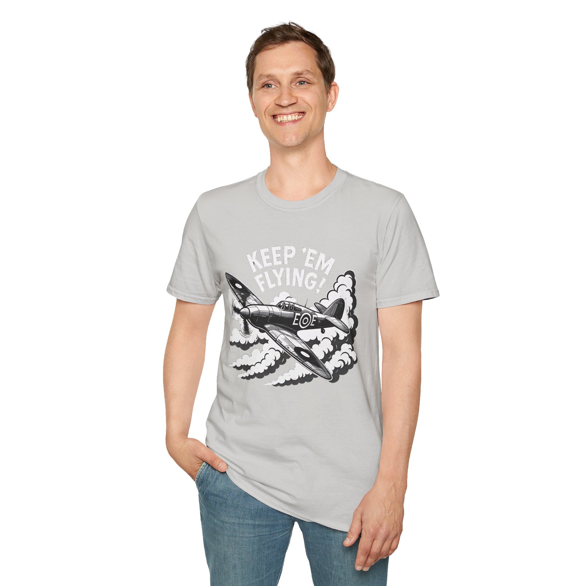 Hurricane Premium T-Shirt – “Keep ’Em Flying!” WWII British Fighter Tee - Pilot gifts - warbird t-shirt