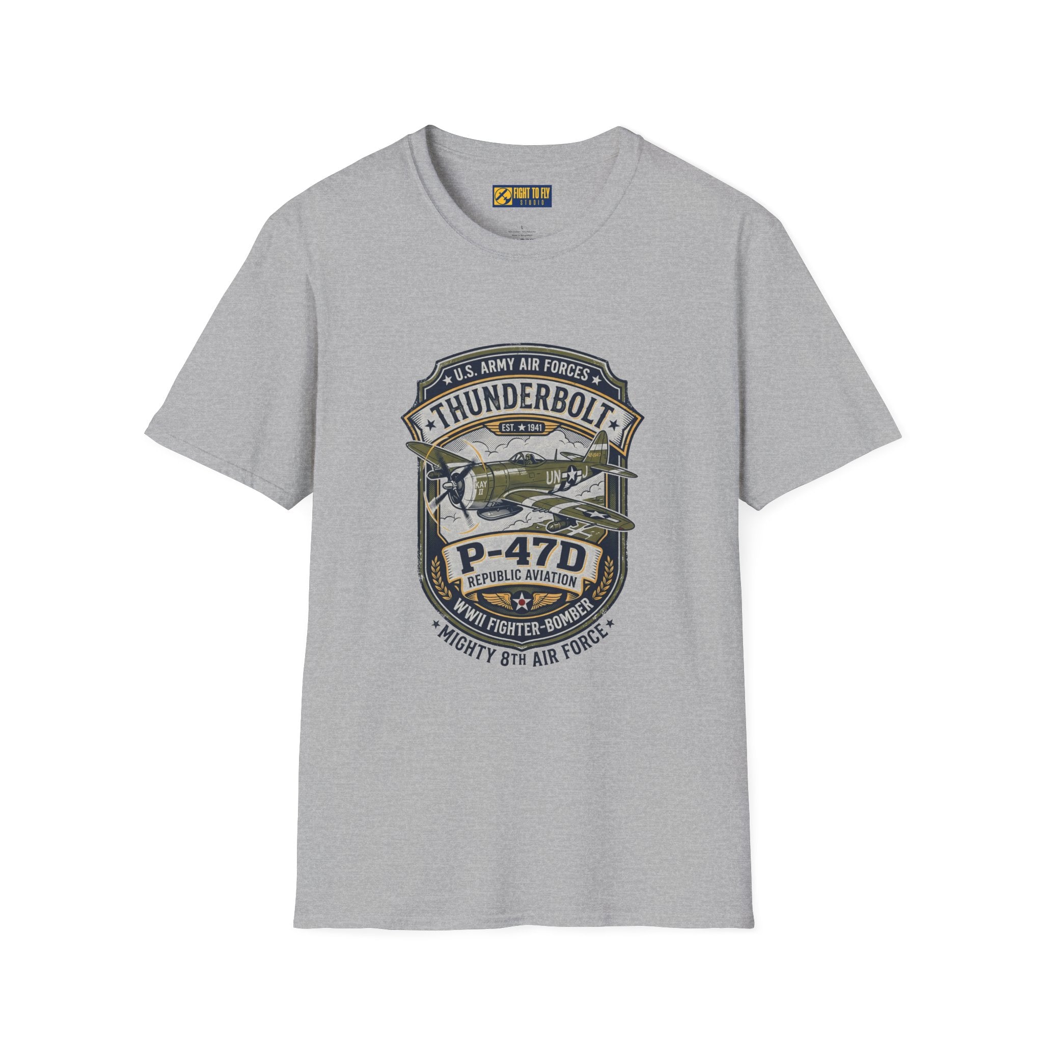 P-47D Thunderbolt Mighty 8th Air Force T-Shirt