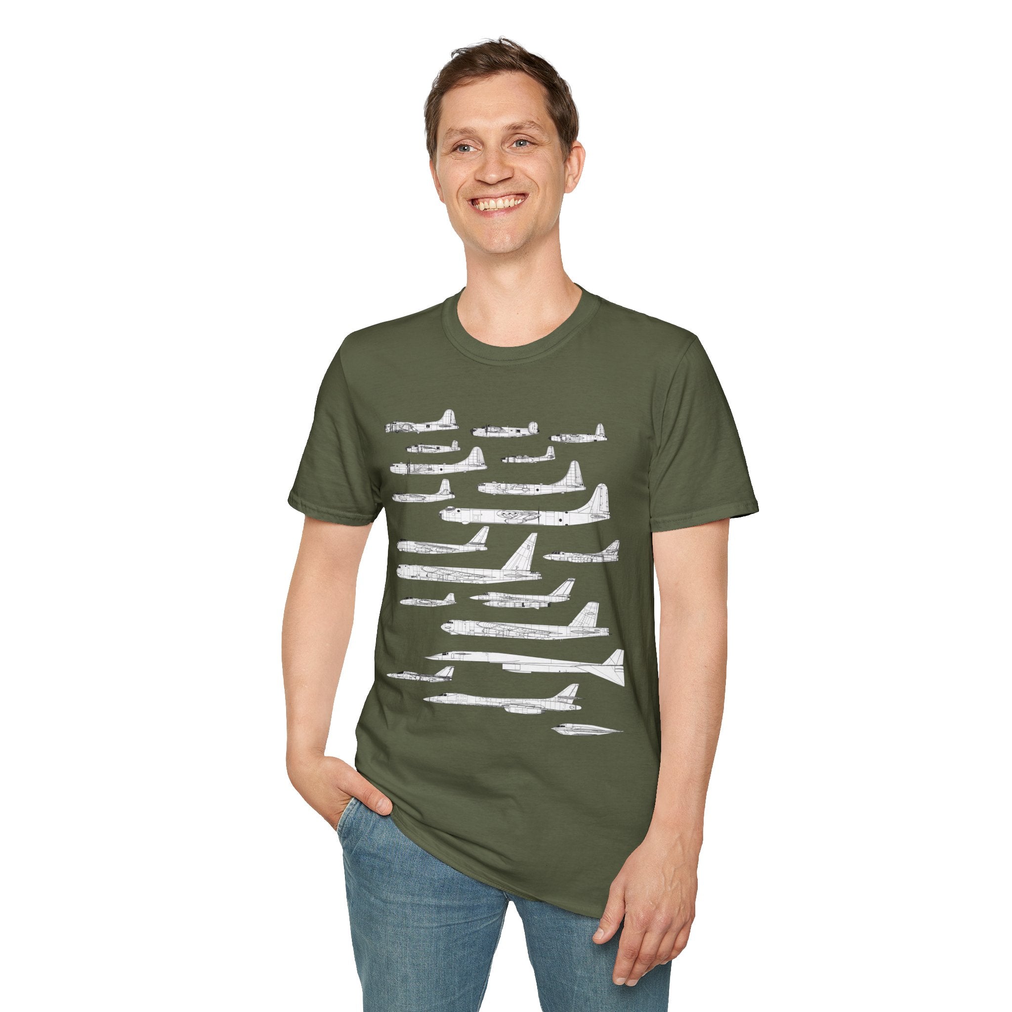 Lineage of USAF Bombers Evolution Tee