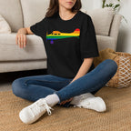 Cessna 170 Rainbow Pride Airplane Silhouette
