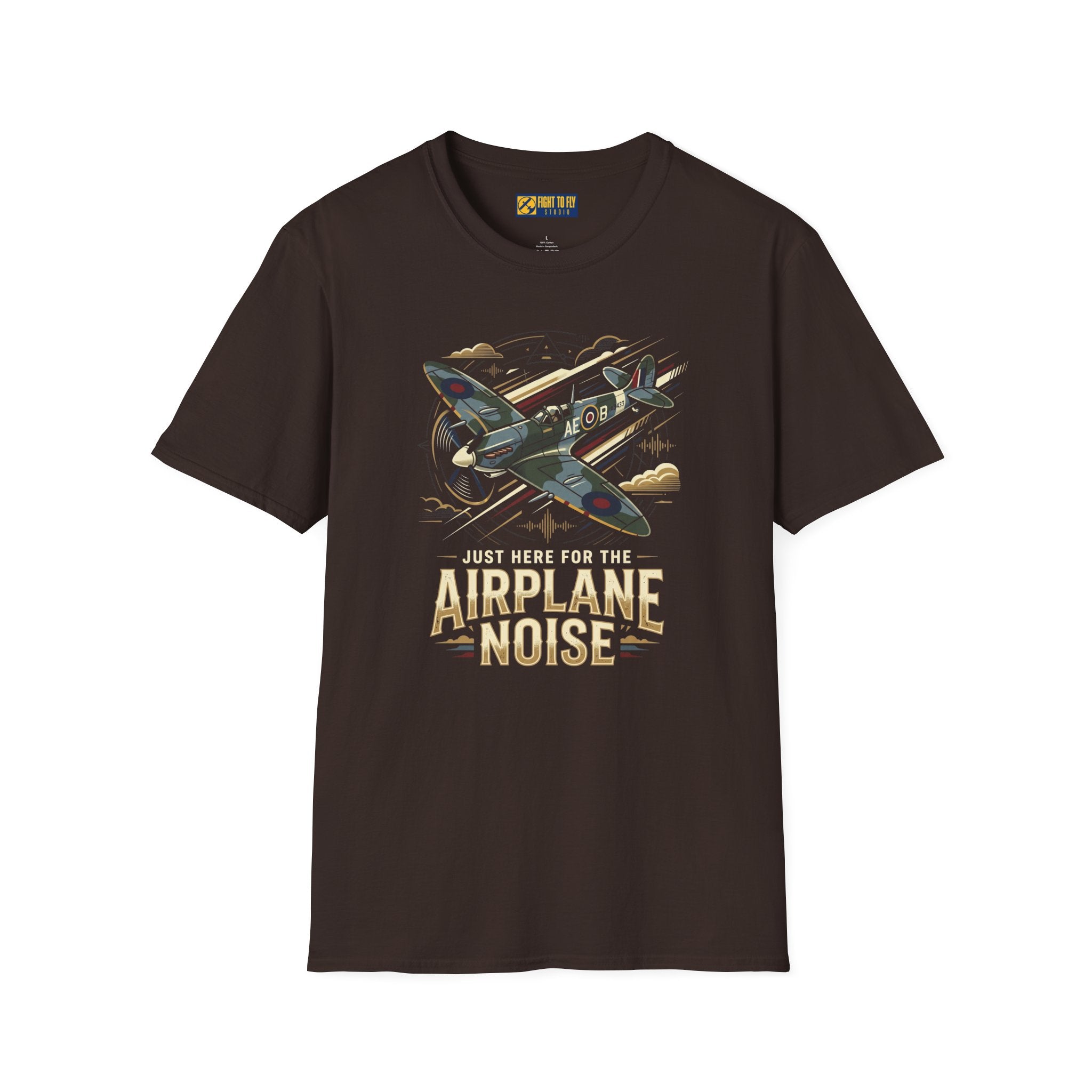 Just Here for the Airplane Noise Spitfire Tee