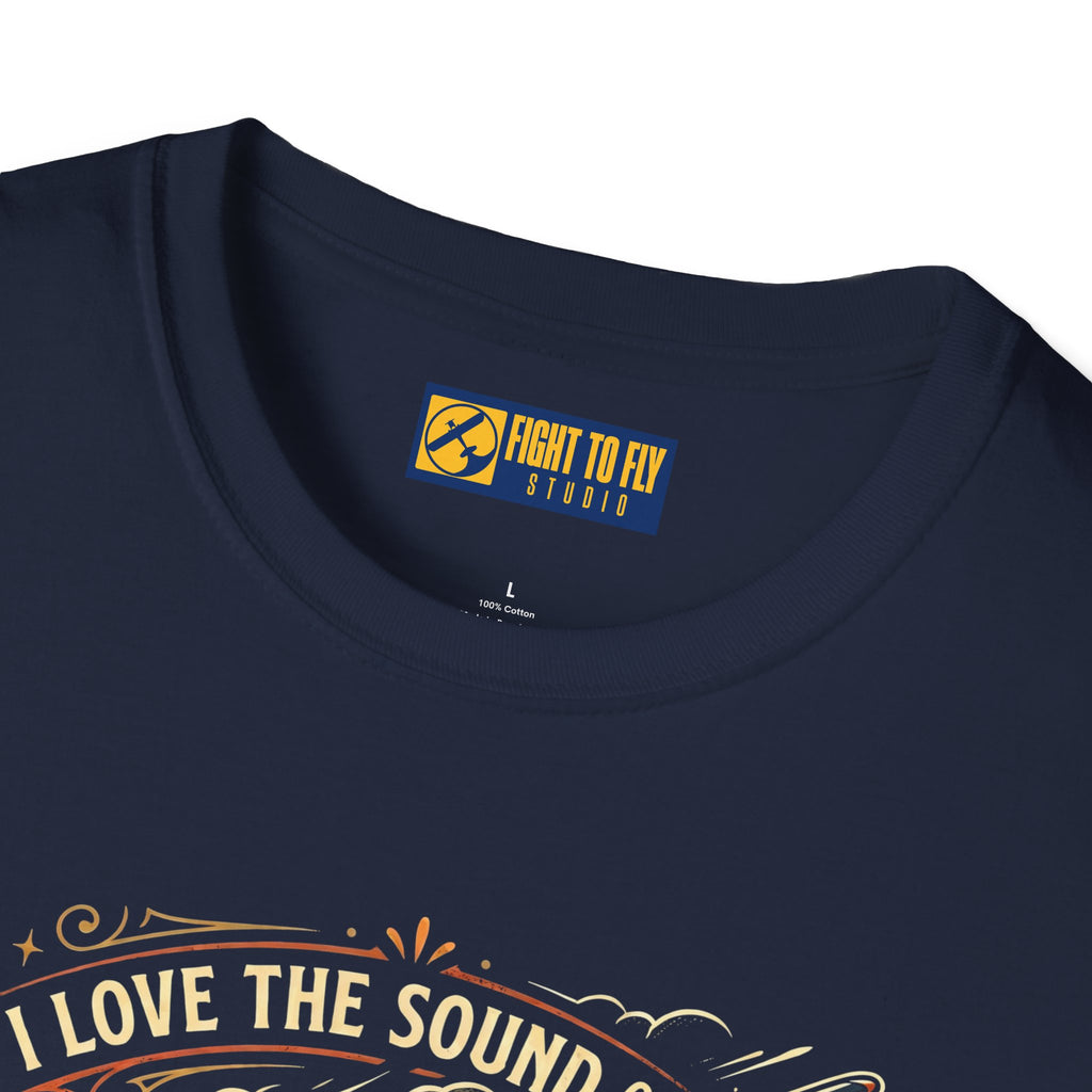 I Love the Sound of Round Engines Classic Flight Tee