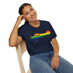 Cessna 170 Rainbow Pride Airplane Silhouette