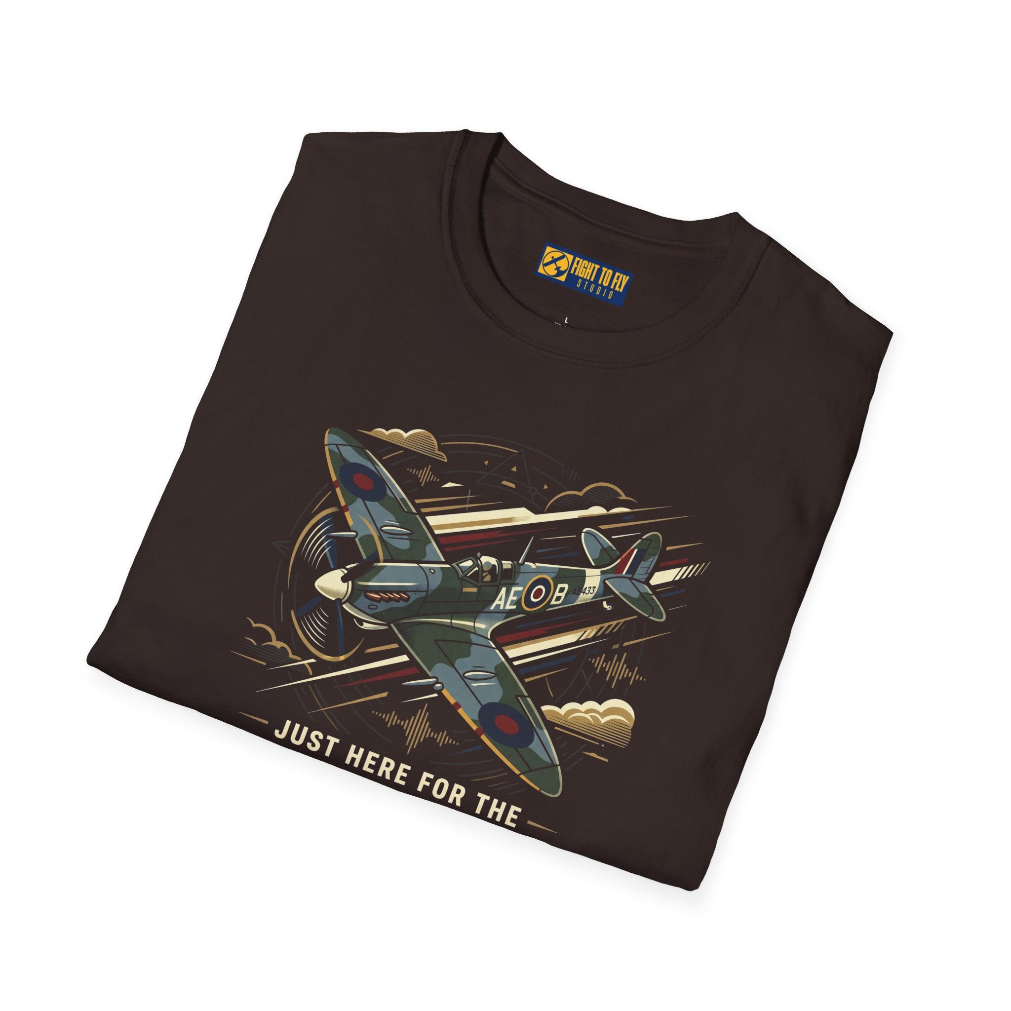 Just Here for the Airplane Noise Spitfire Tee