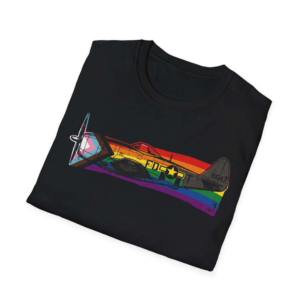 P-47 Thunderbolt Progress Pride Vintage Warbird T-Shirt