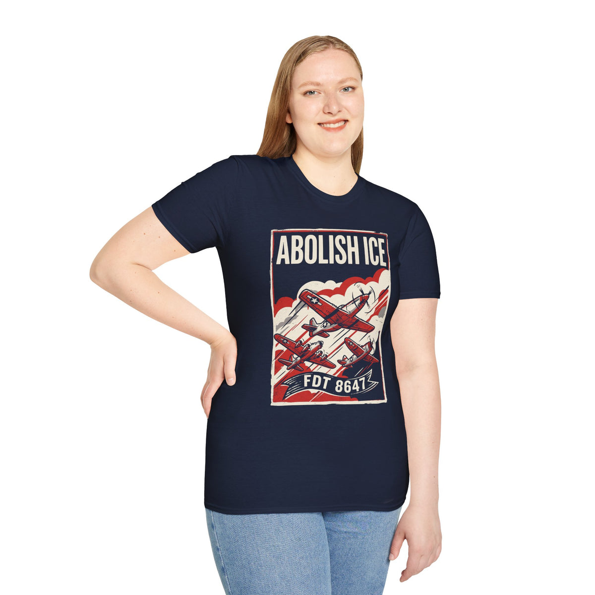 Abolish ICE WWII Warbirds Red Skies T-Shirt