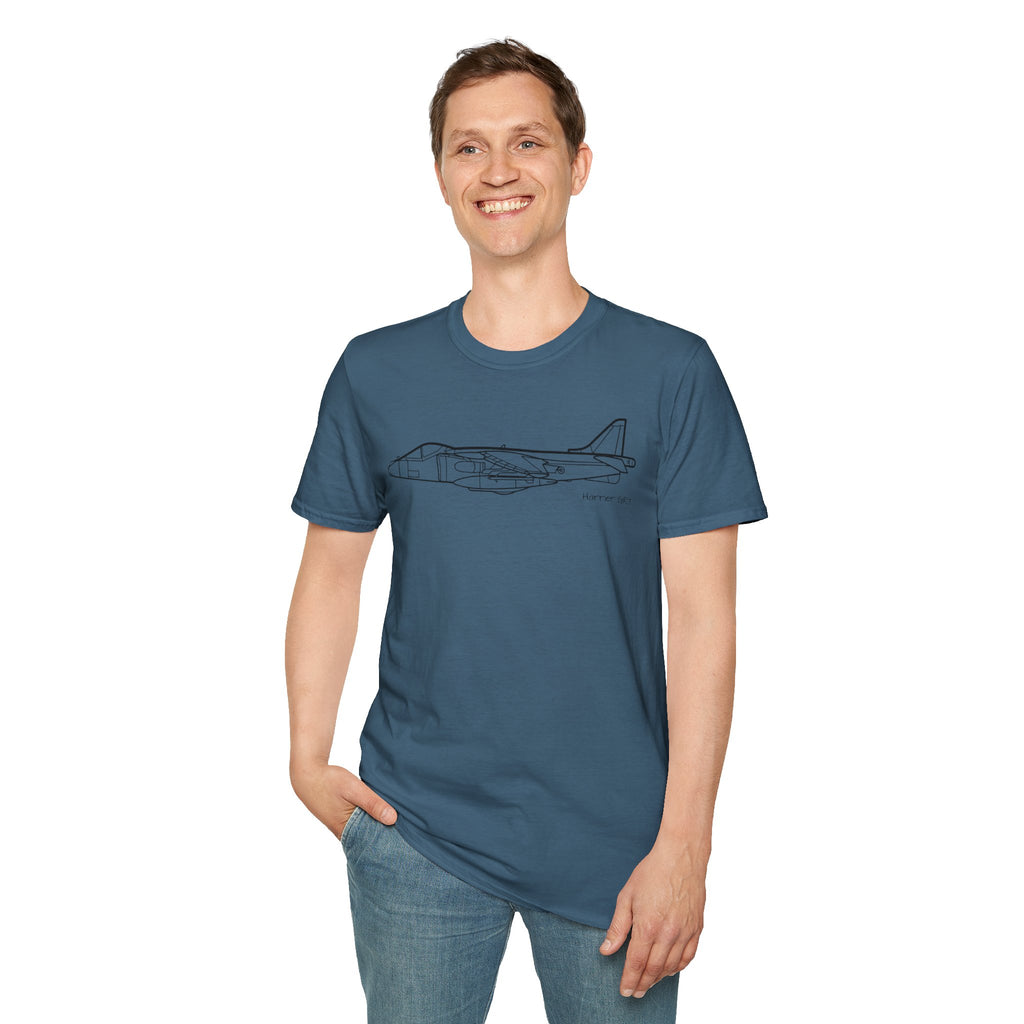 Harrier GR7 T-Shirt – Harrier GR7 V/STOL Ground Attack Jet Aviation Tee