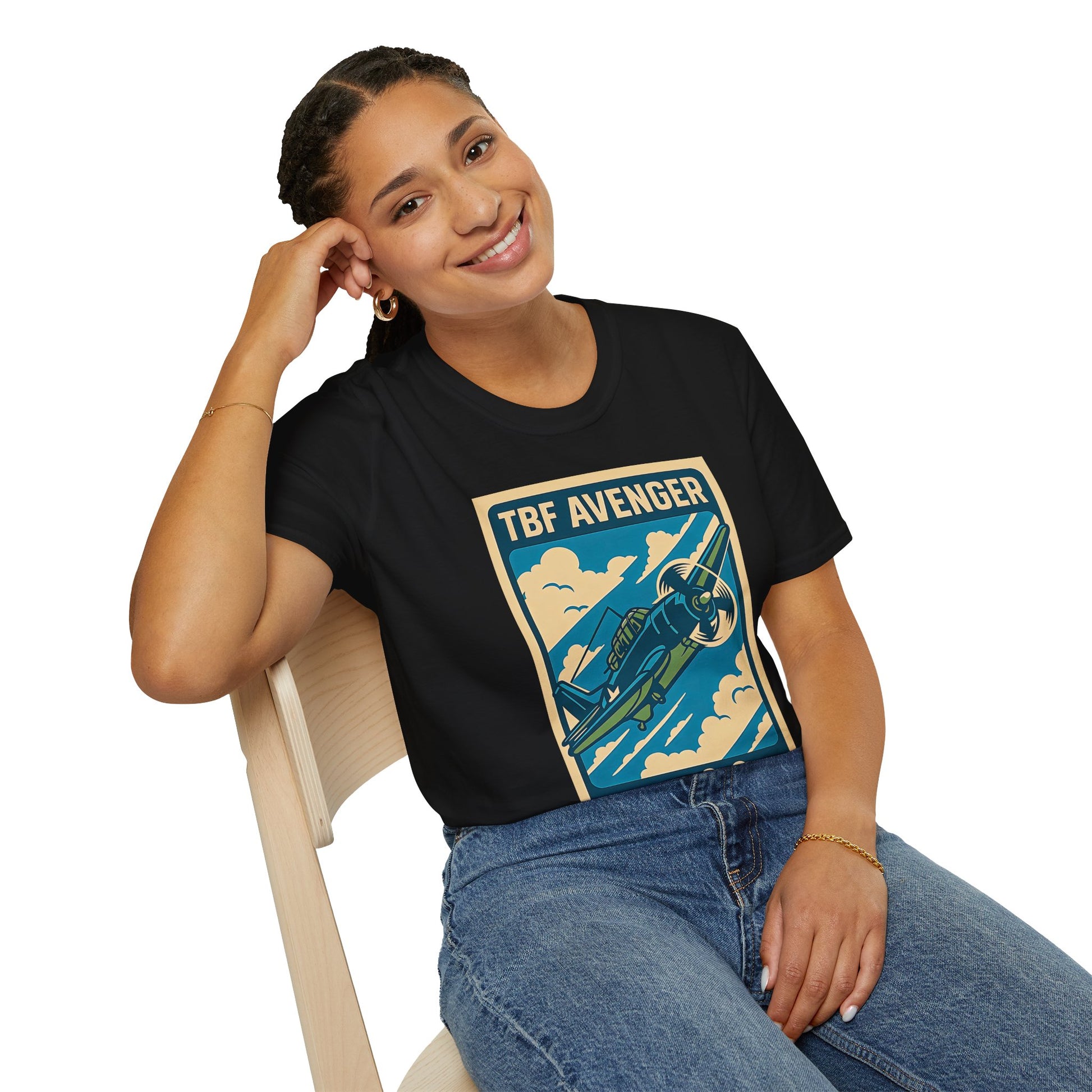 Avenger Premium T-Shirt – WWII Torpedo Bomber Full Graphic Aviation Tee - Pilot gifts - warbird t-shirt