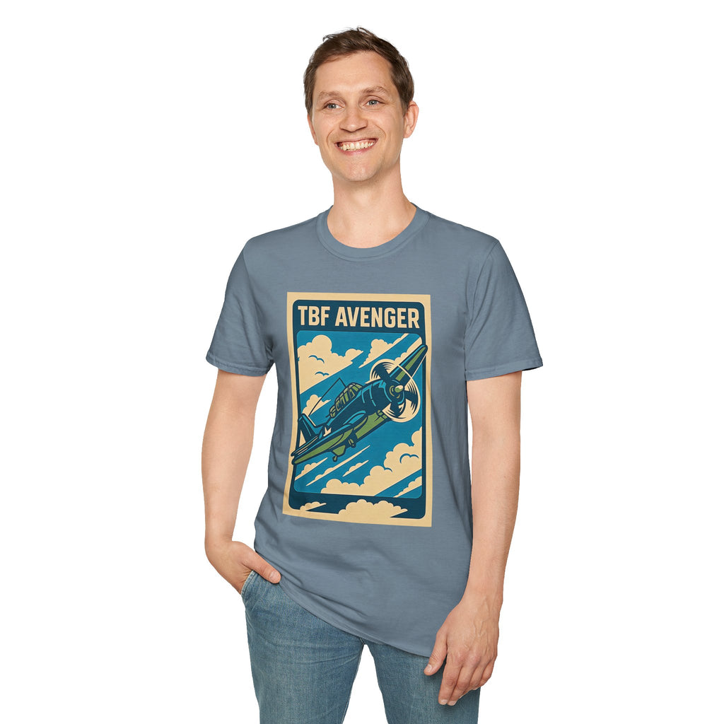 Avenger Premium T-Shirt – WWII Torpedo Bomber Full Graphic Aviation Tee - Pilot gifts - warbird t-shirt