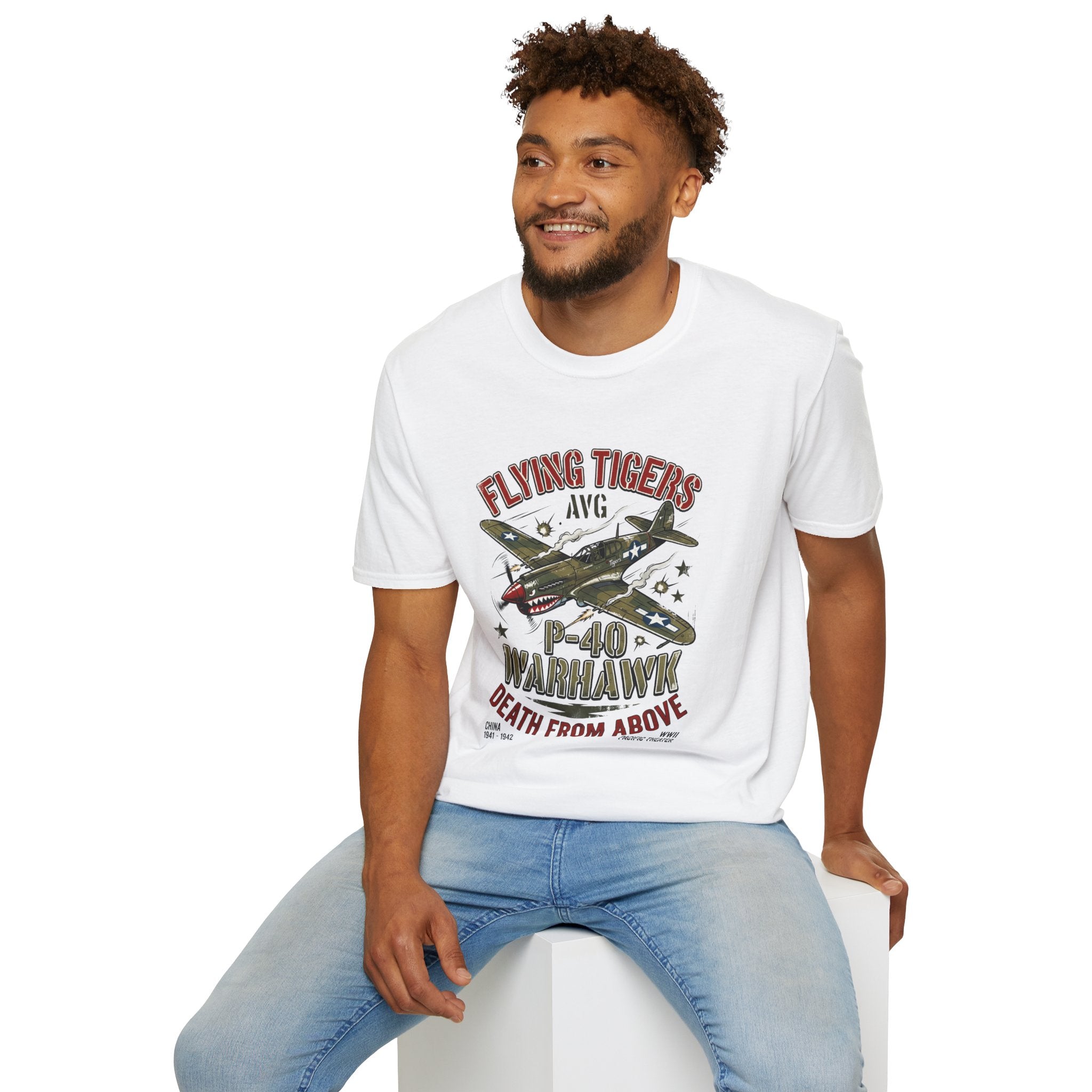P-40 Warhawk Flying Tigers AVG T-Shirt