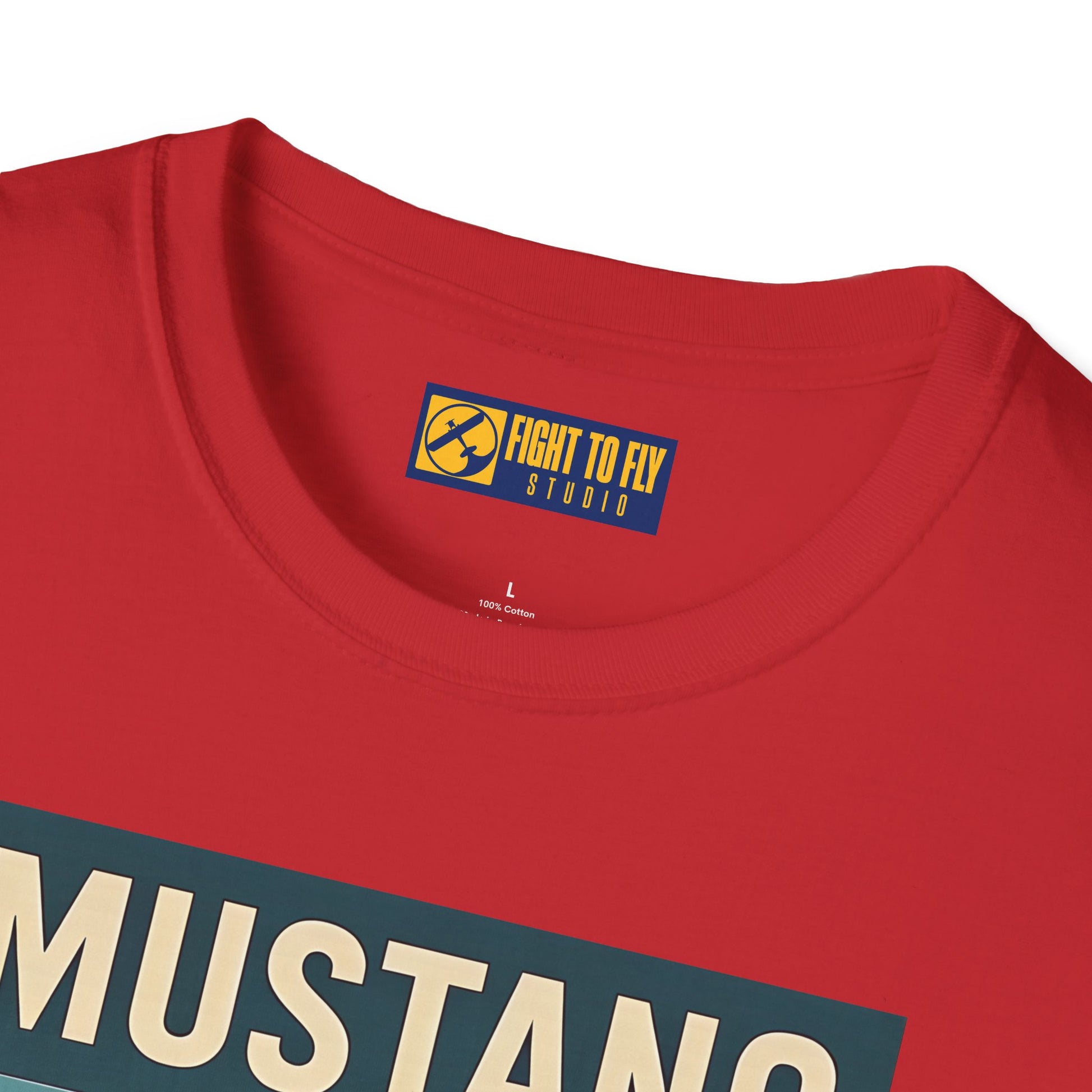 Mustang Premium T-Shirt – Long-Range Escort Fighter Full Graphic WWII Tee - Pilot gifts - warbird t-shirt