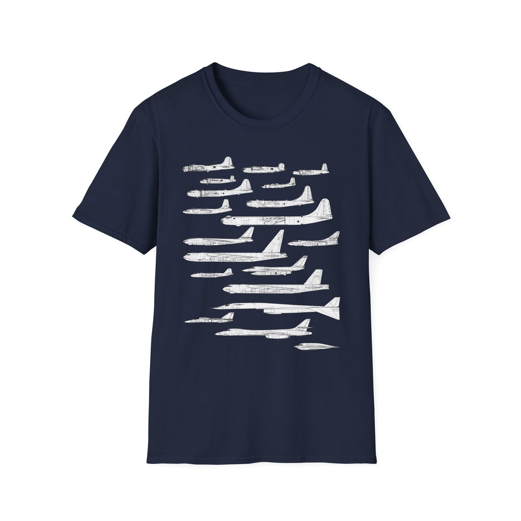 Lineage of USAF Bombers Evolution Tee