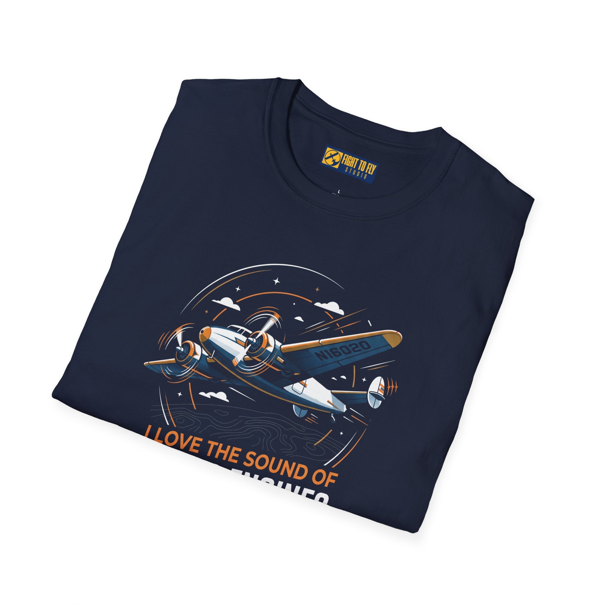 I Love the Sound of Round Engines Twin Engine Tee