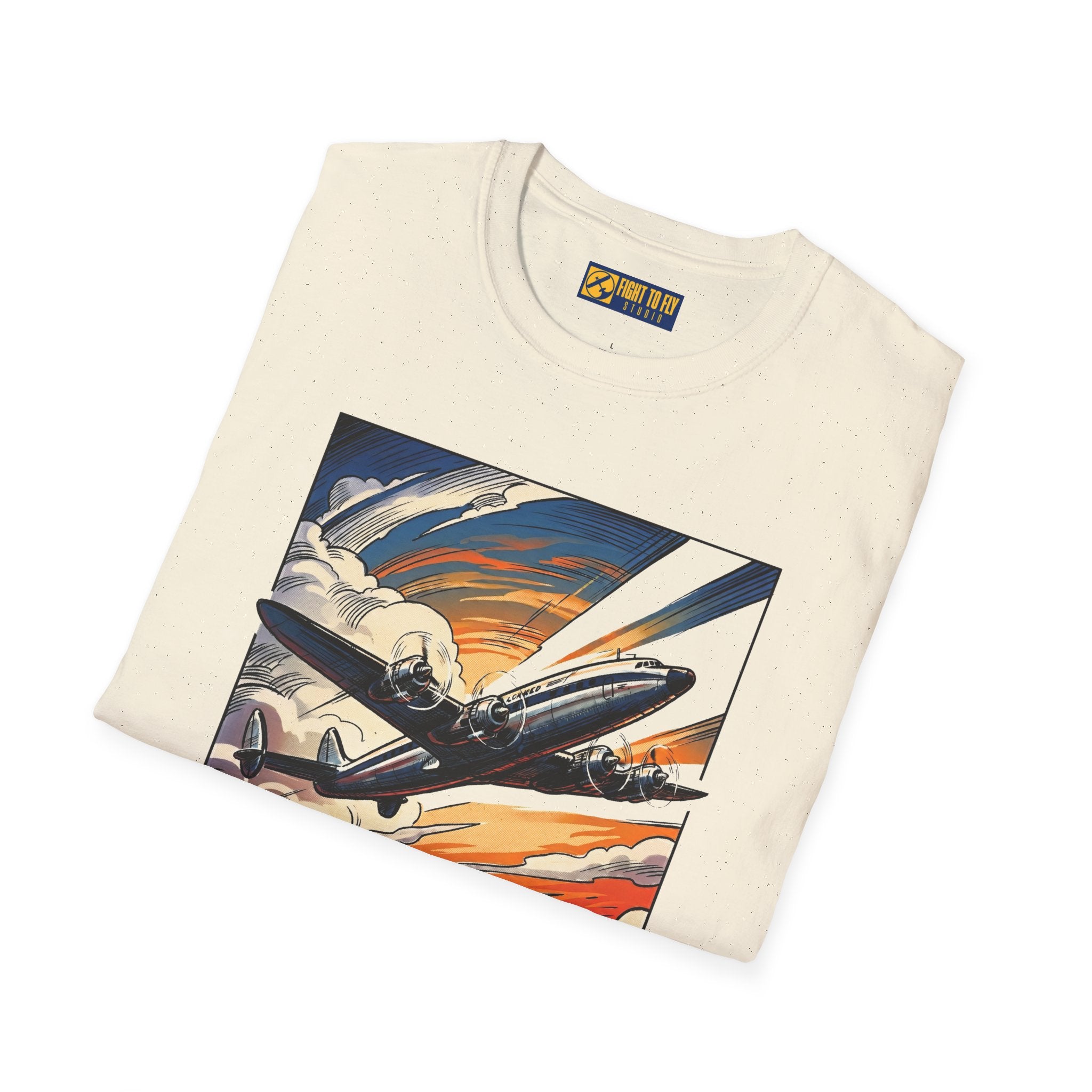 Constellation Vintage Airliner Art T-Shirt