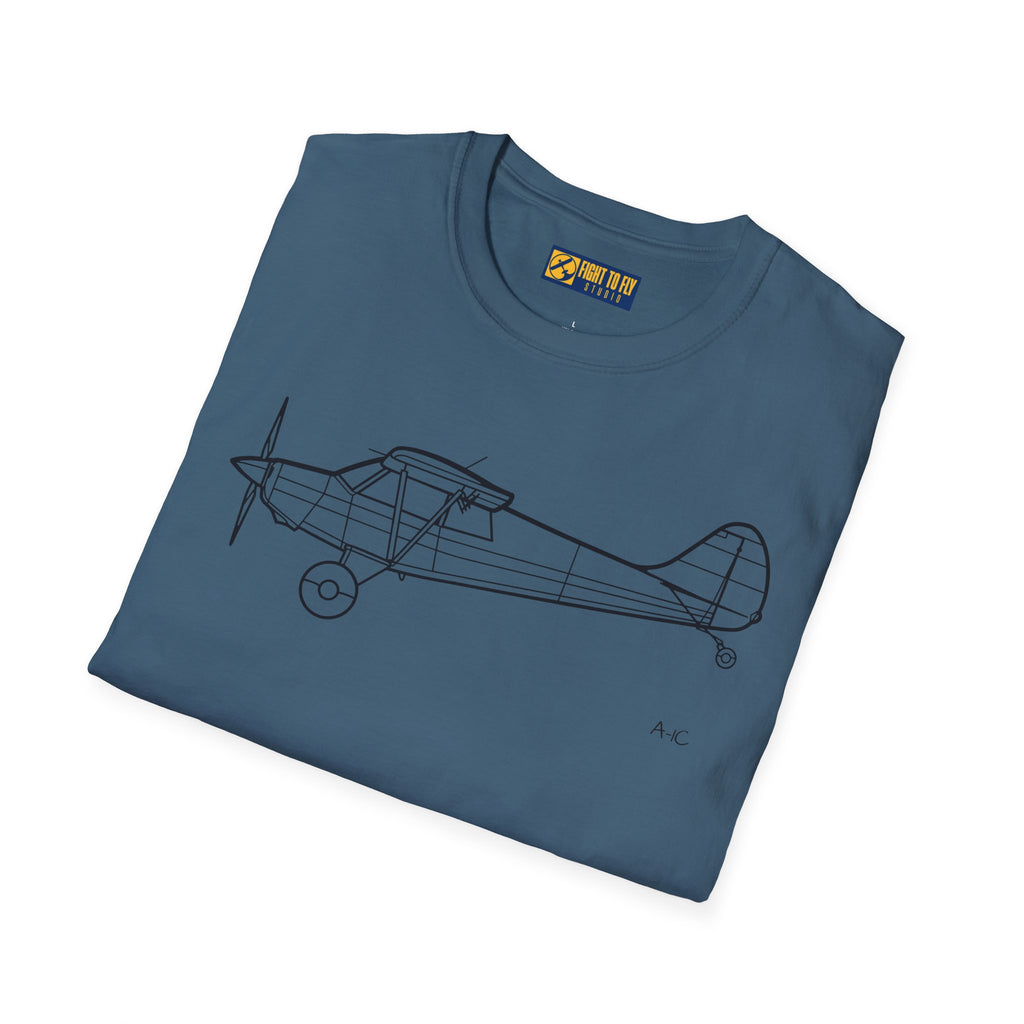 Husky A-1C T-Shirt – A-1C Taildragger STOL Aircraft Aviation Tee