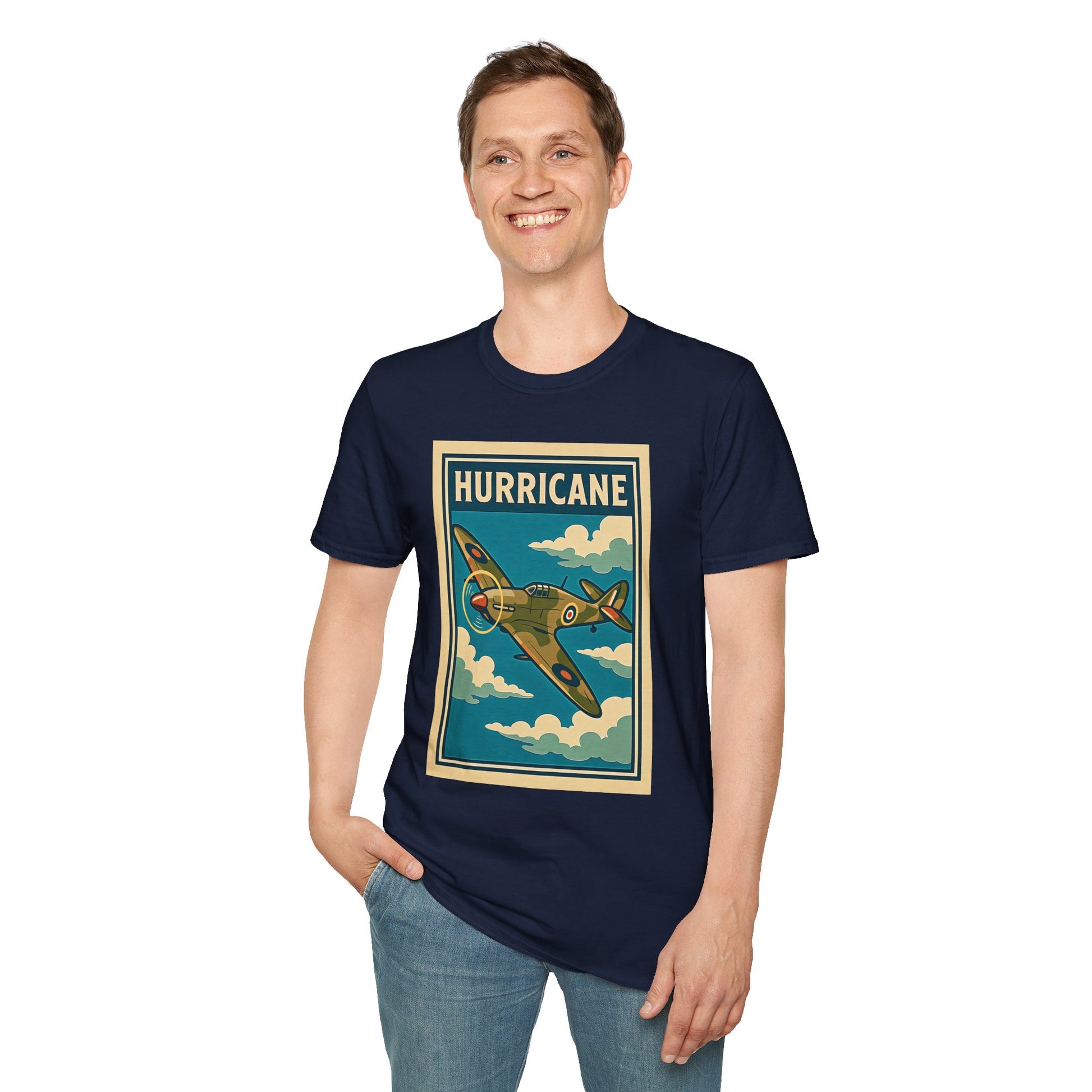 Hurricane Premium T-Shirt – Early War British Fighter Full Graphic Tee - Pilot gifts - WWII warbird t-shirt