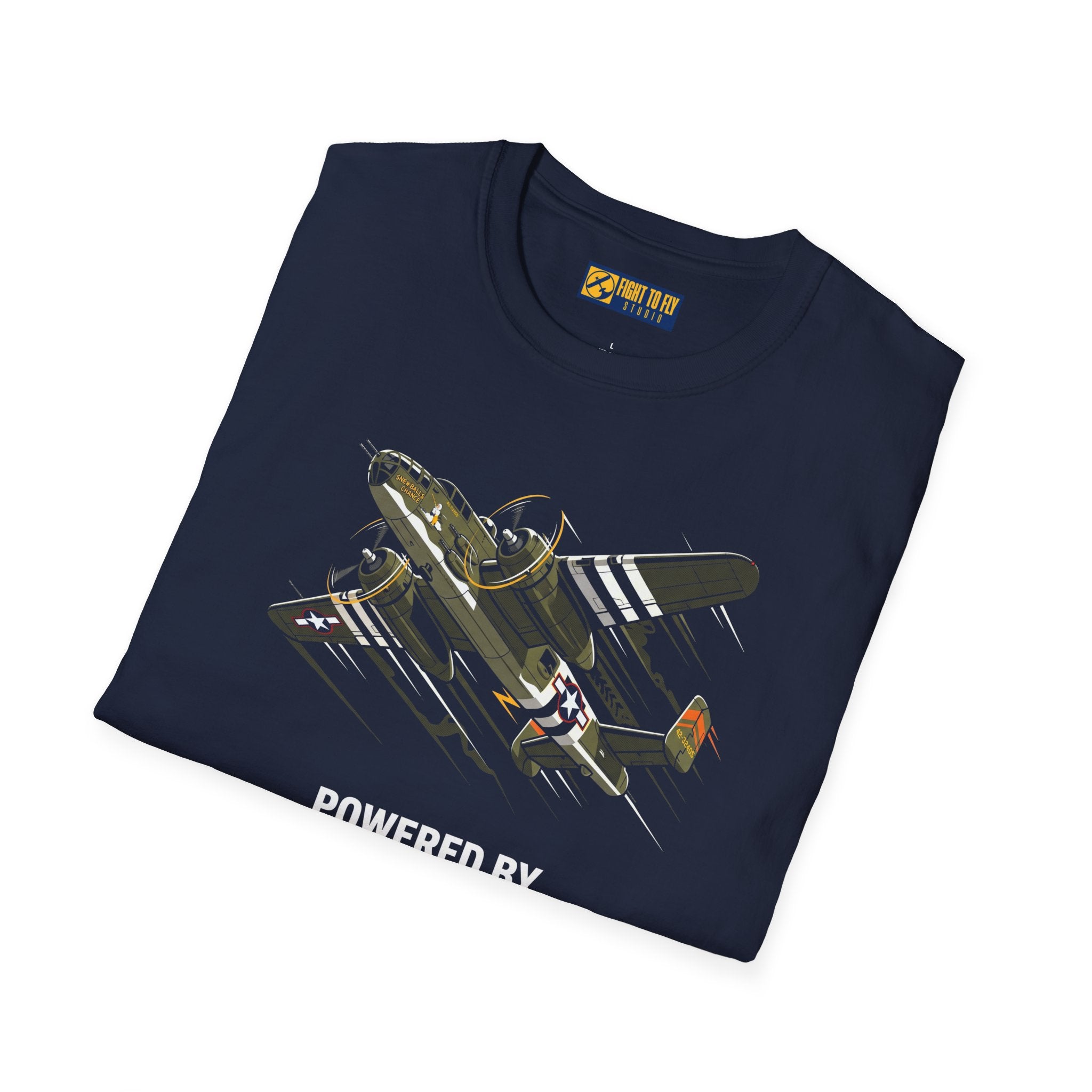 Powered by High Octane Nostalgia Warbird Tee