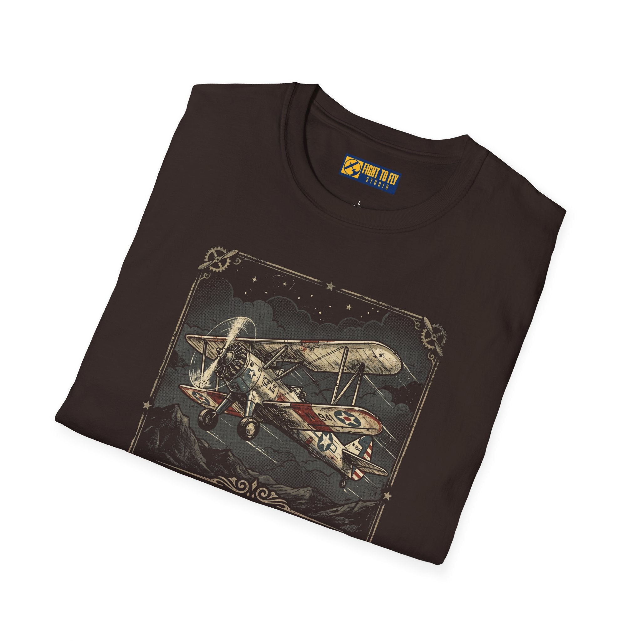 Old Planes Make Me Happy Vintage Biplane Tee